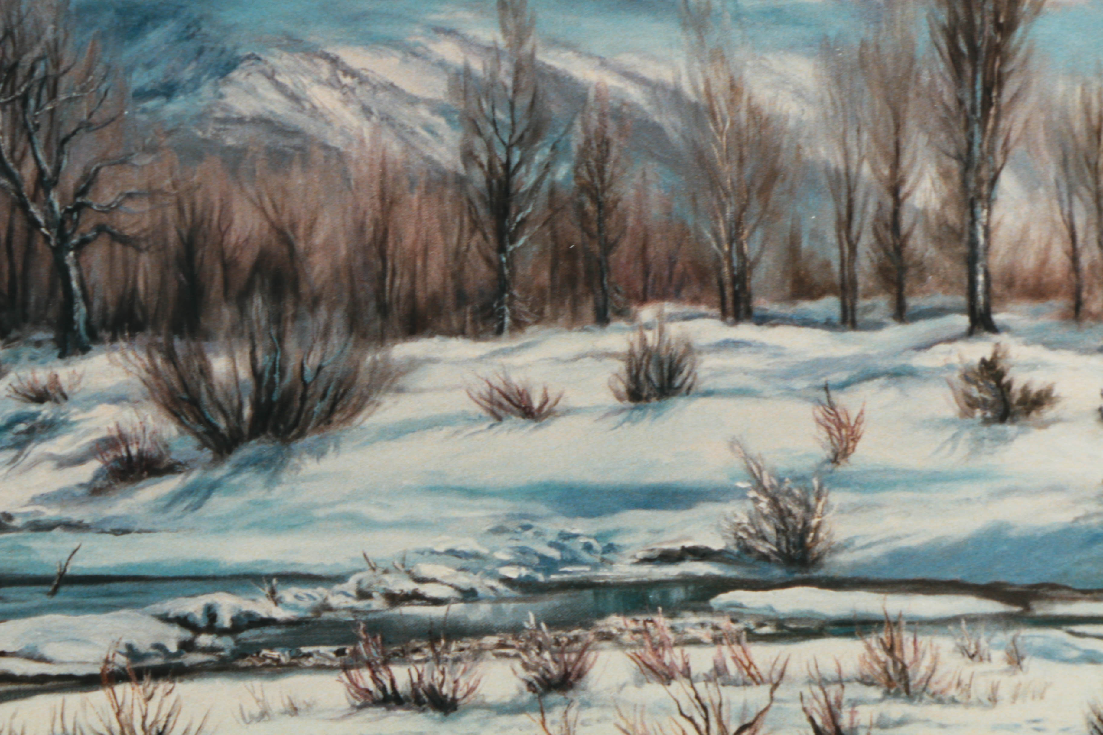 Joanne Hennes Limited Edition Giclée Print "Winter Along the Gros Ventre"