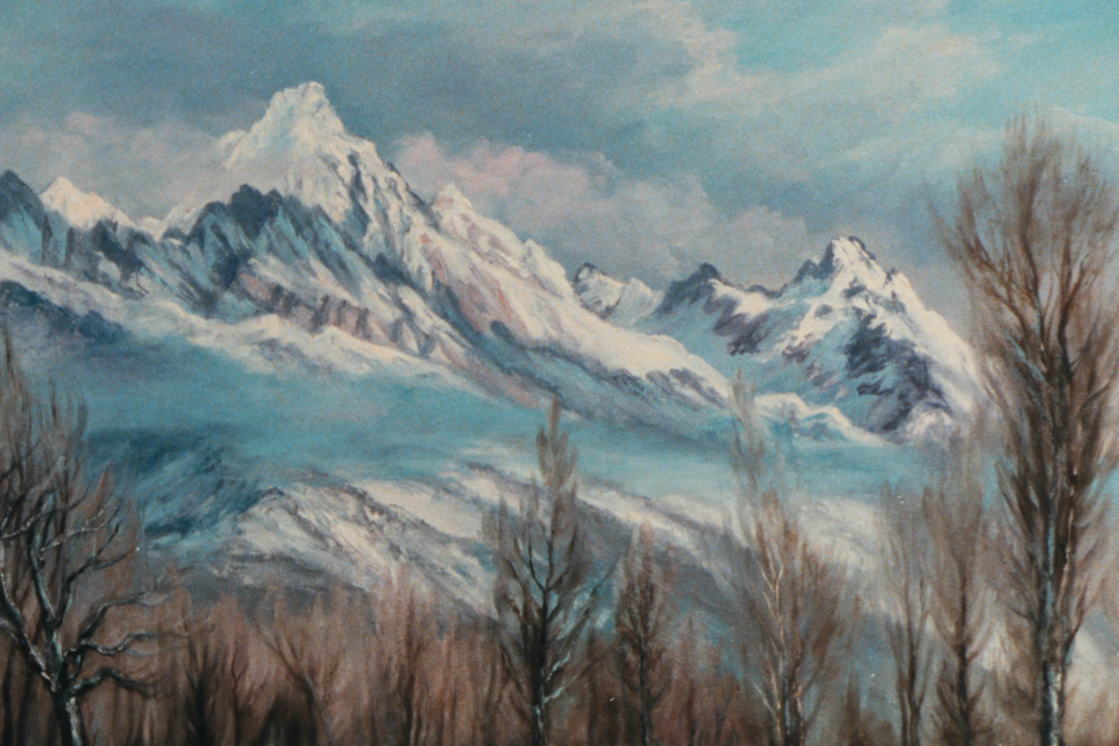 Joanne Hennes Limited Edition Giclée Print "Winter Along the Gros Ventre"