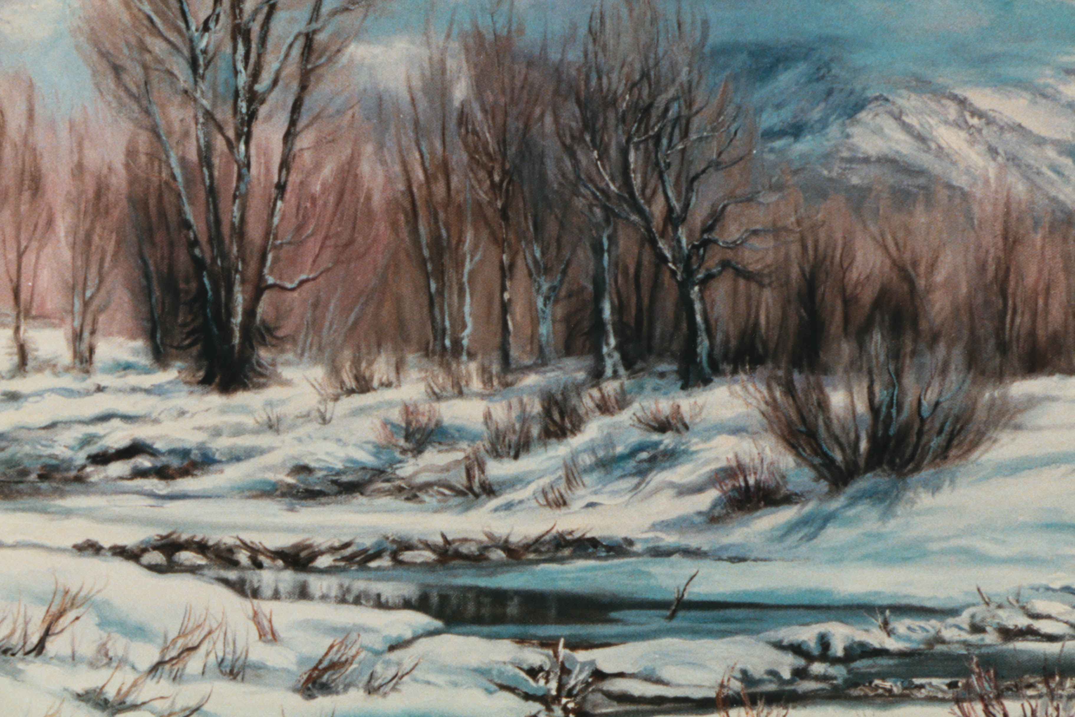 Joanne Hennes Limited Edition Giclée Print "Winter Along the Gros Ventre"