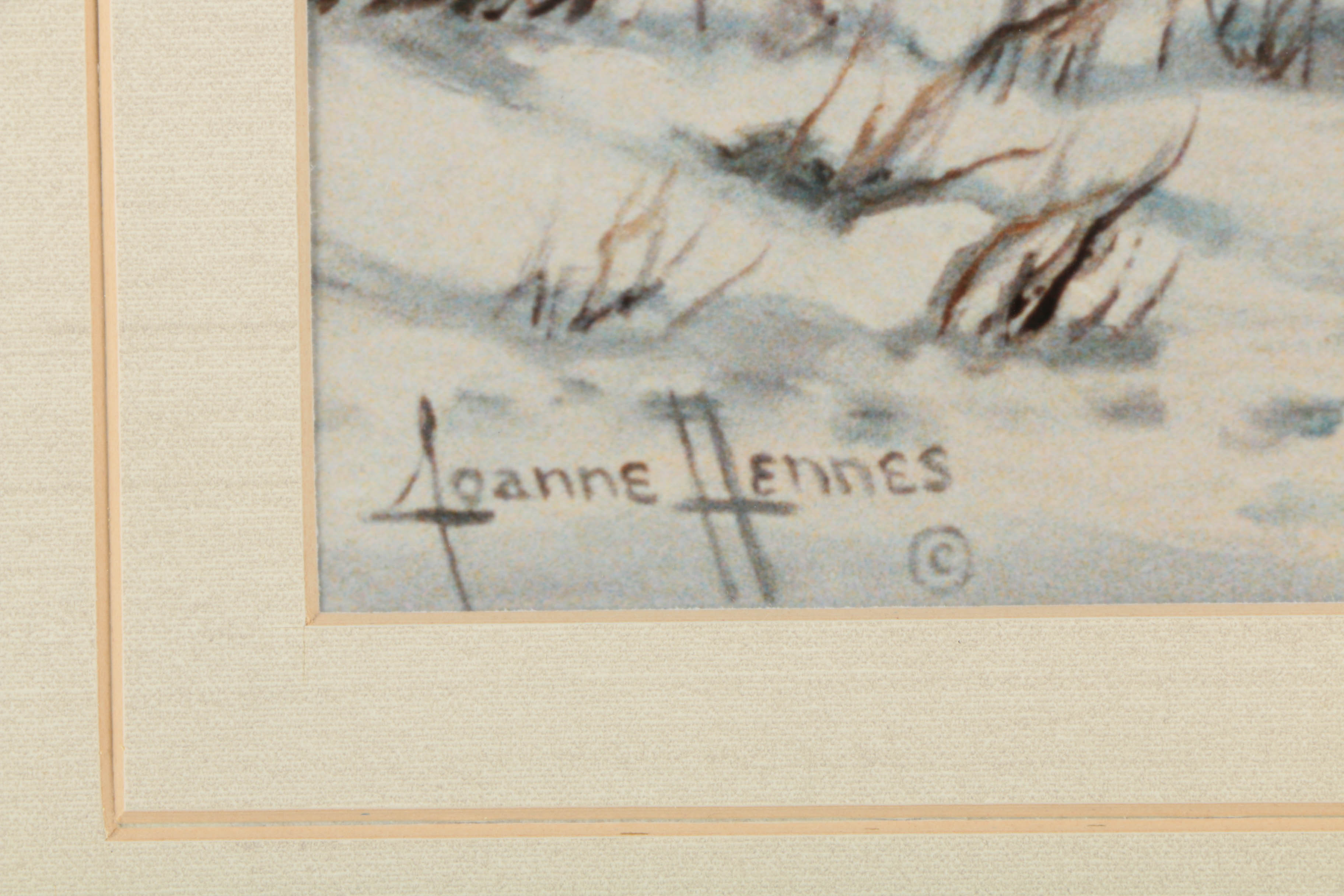 Joanne Hennes Limited Edition Giclée Print "Winter Along the Gros Ventre"