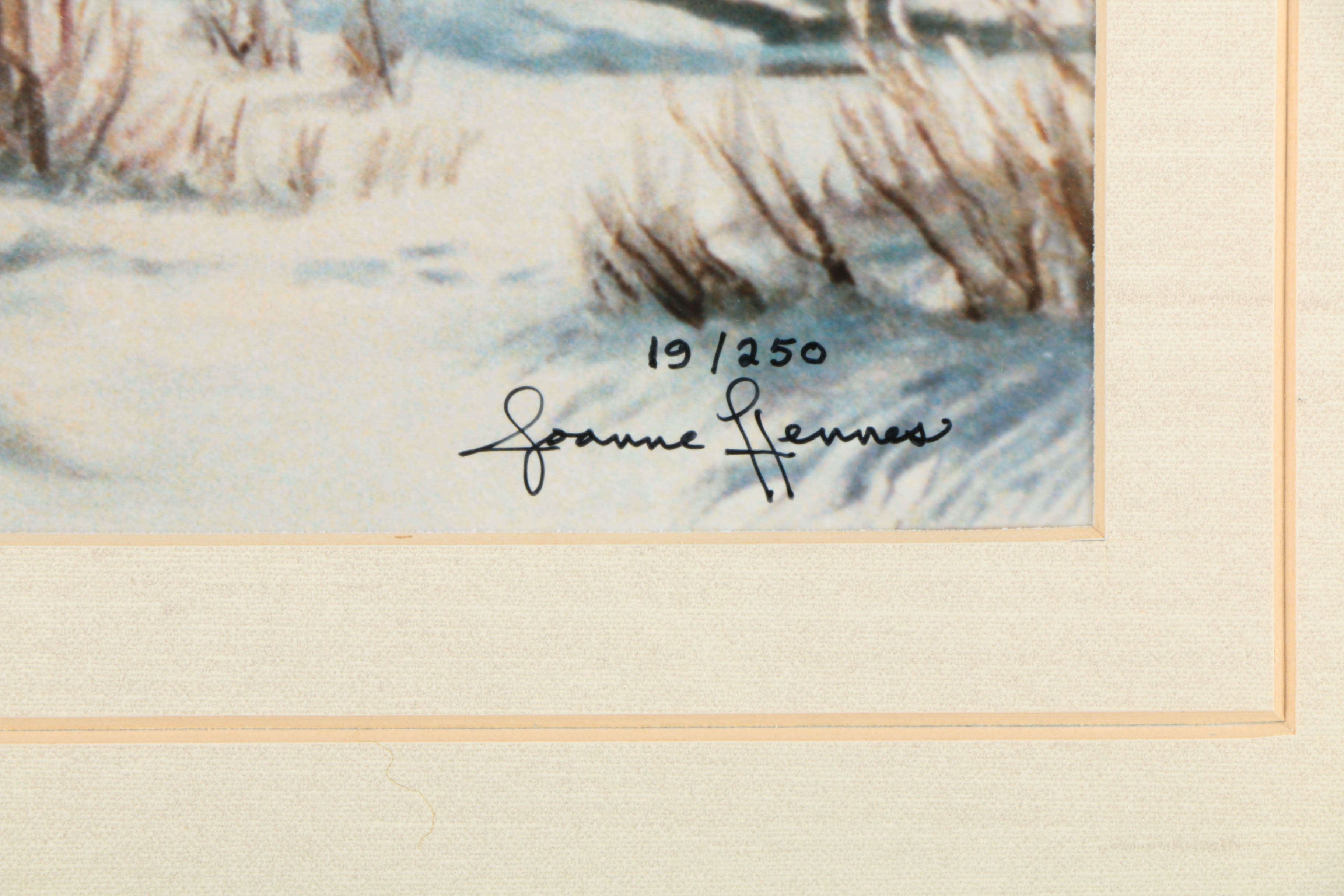 Joanne Hennes Limited Edition Giclée Print "Winter Along the Gros Ventre"
