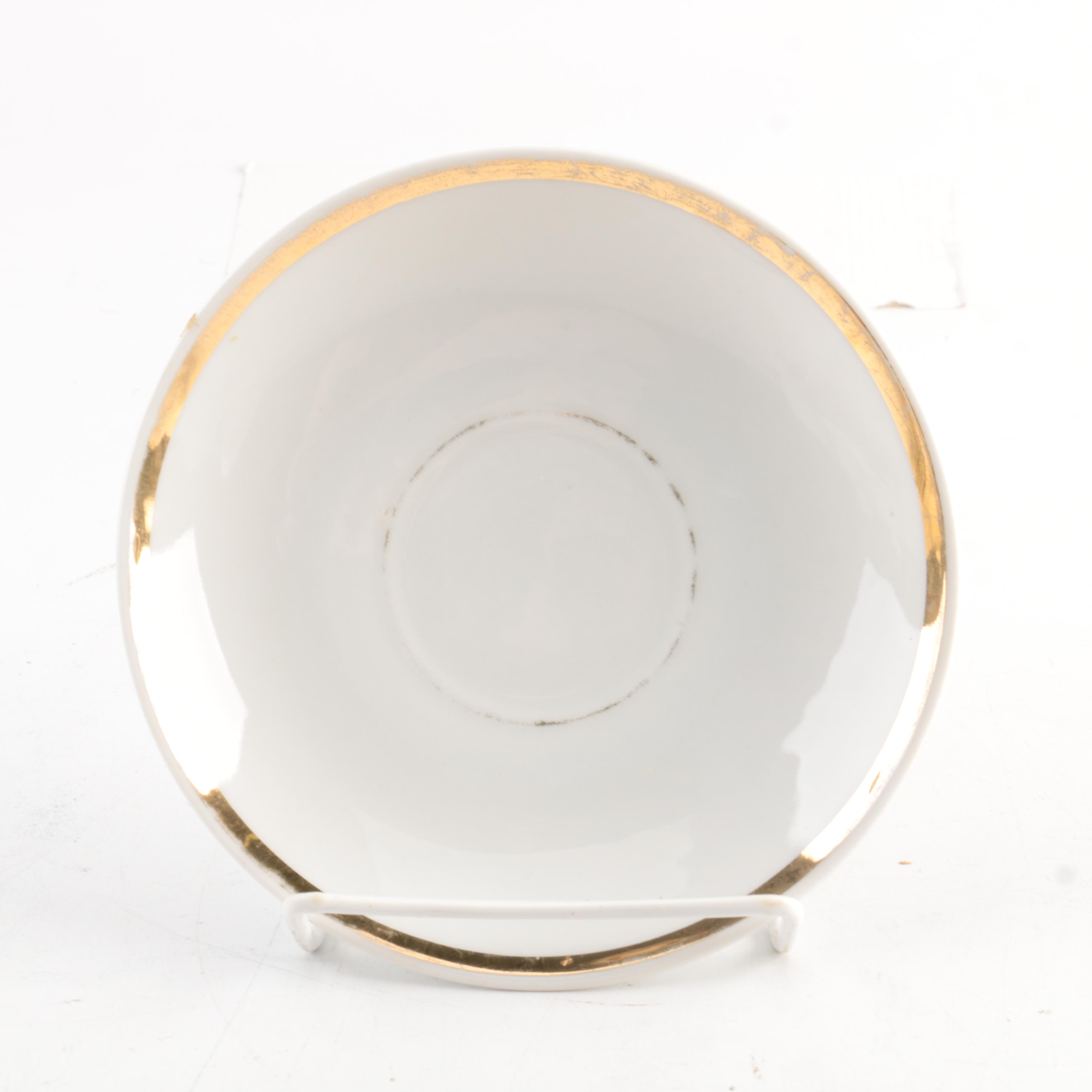 Vintage Porcelain Coffee Cups and Saucers