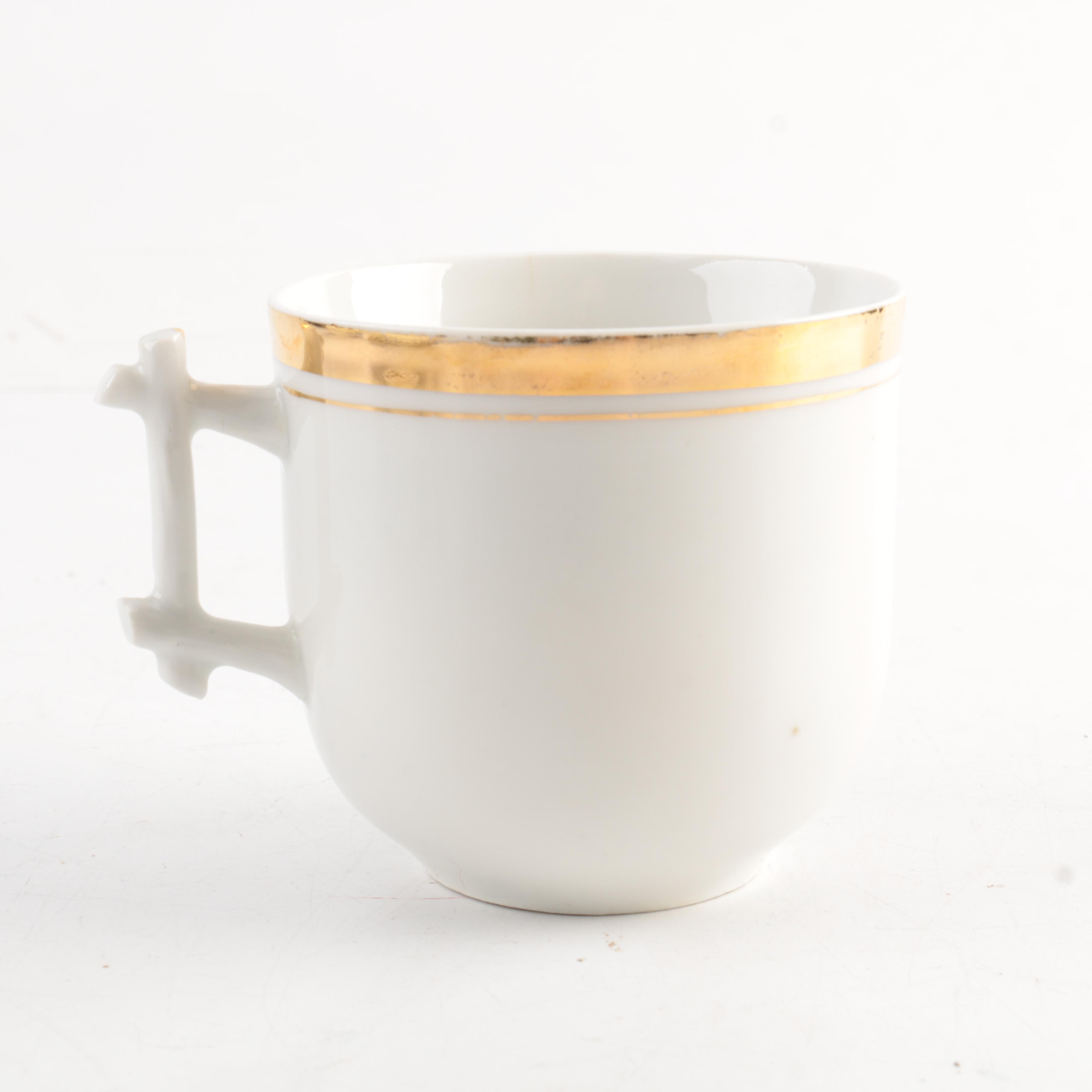 Vintage Porcelain Coffee Cups and Saucers