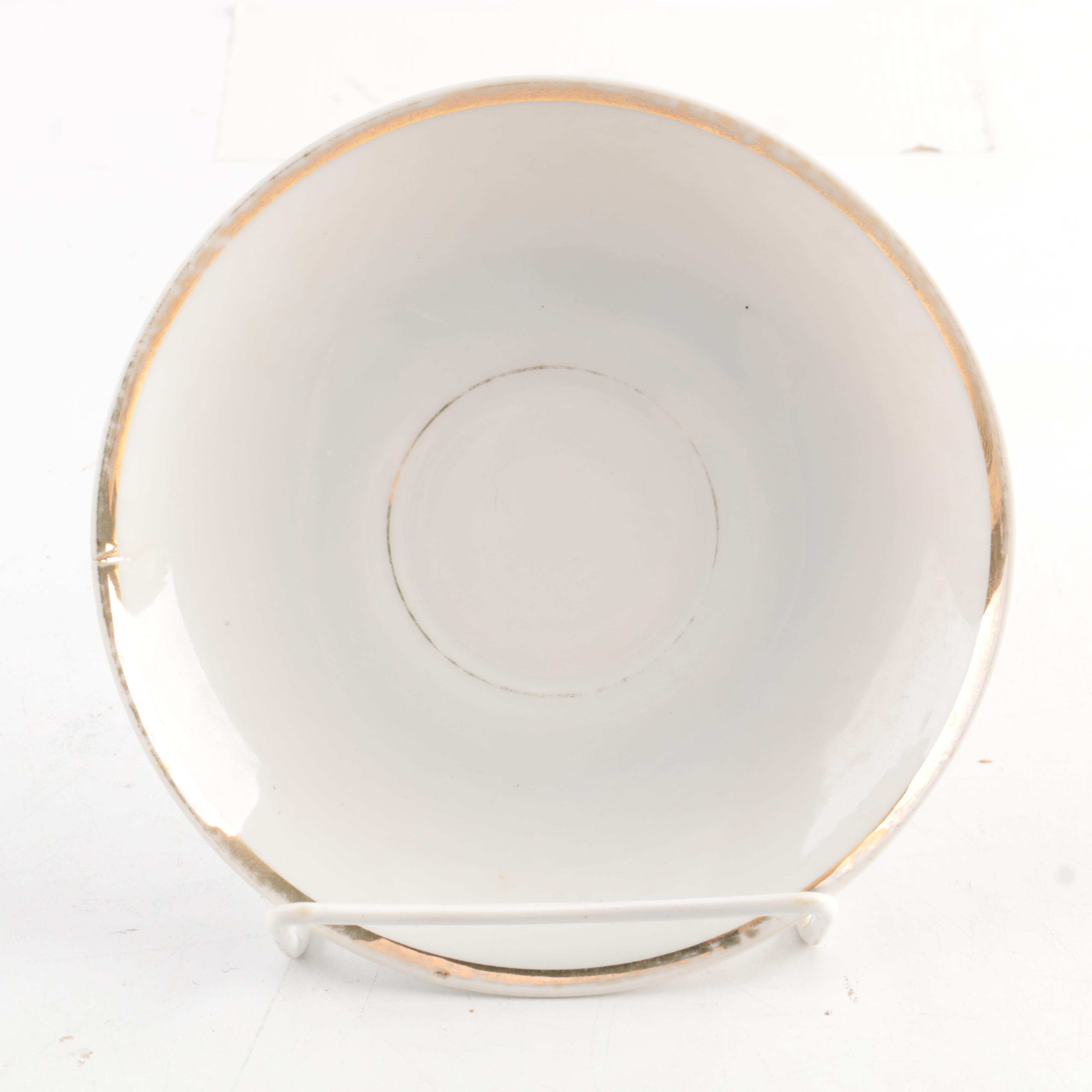 Vintage Porcelain Coffee Cups and Saucers