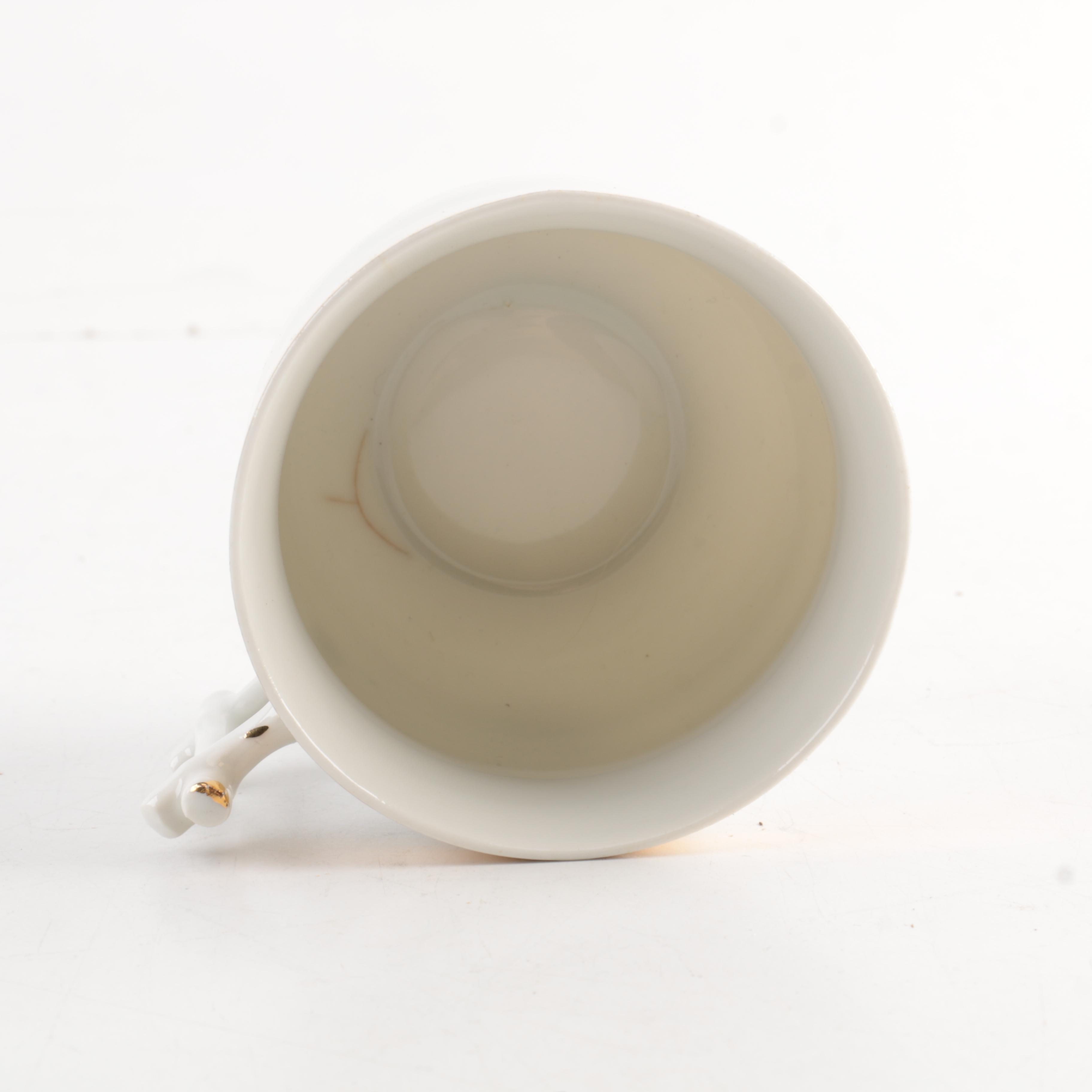 Vintage Porcelain Coffee Cups and Saucers