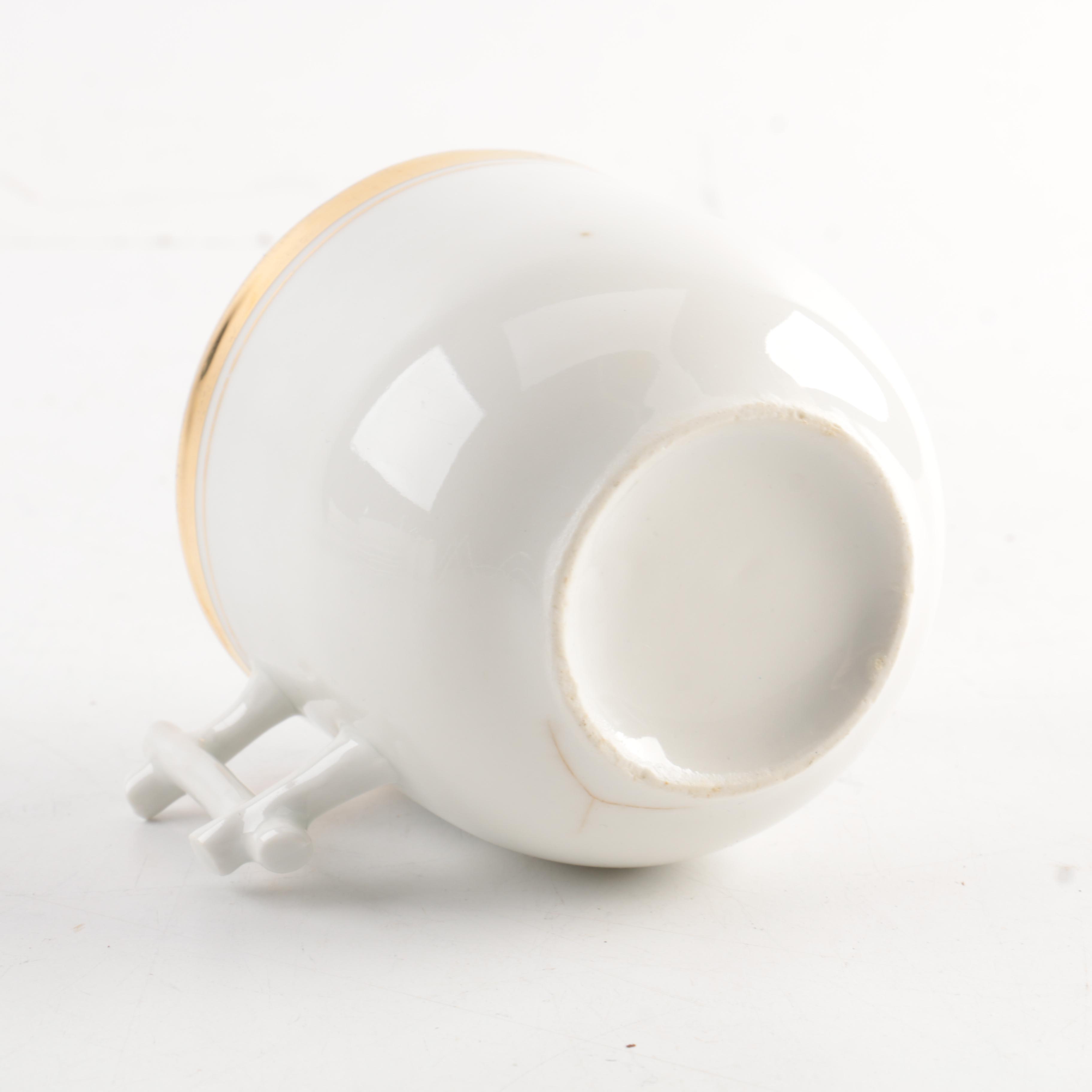 Vintage Porcelain Coffee Cups and Saucers