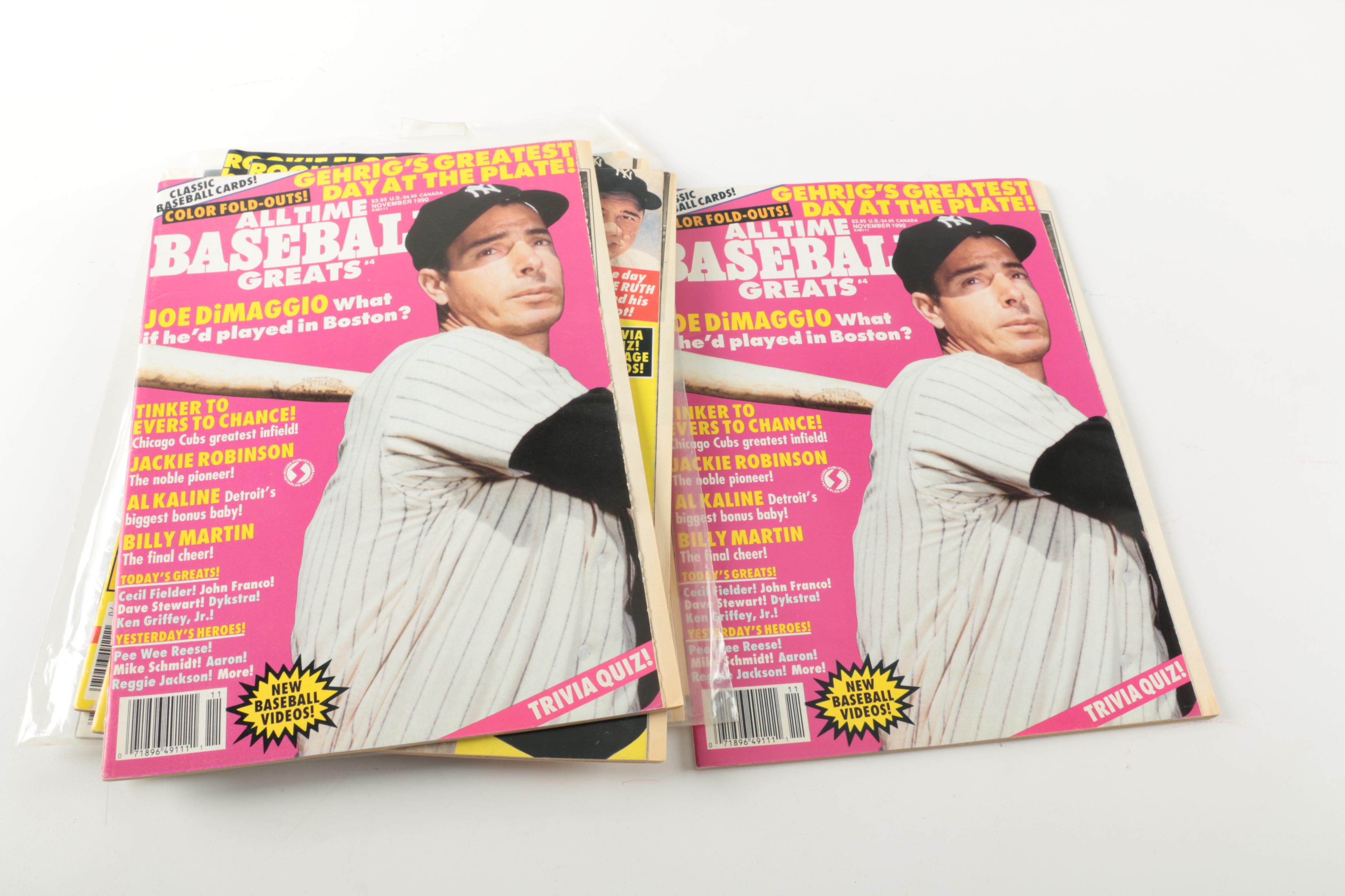 1990 and 1991 "All Time Baseball Greats" Magazines