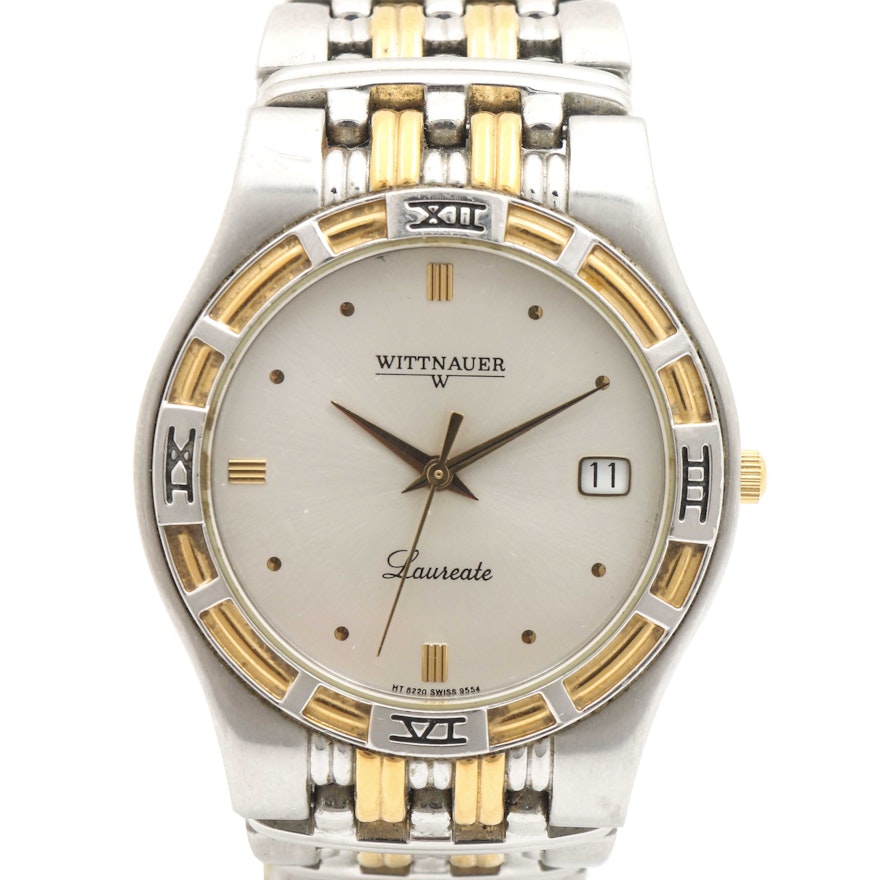 Wittnauer Laureate Stainless Steel Two Tone Wristwatch