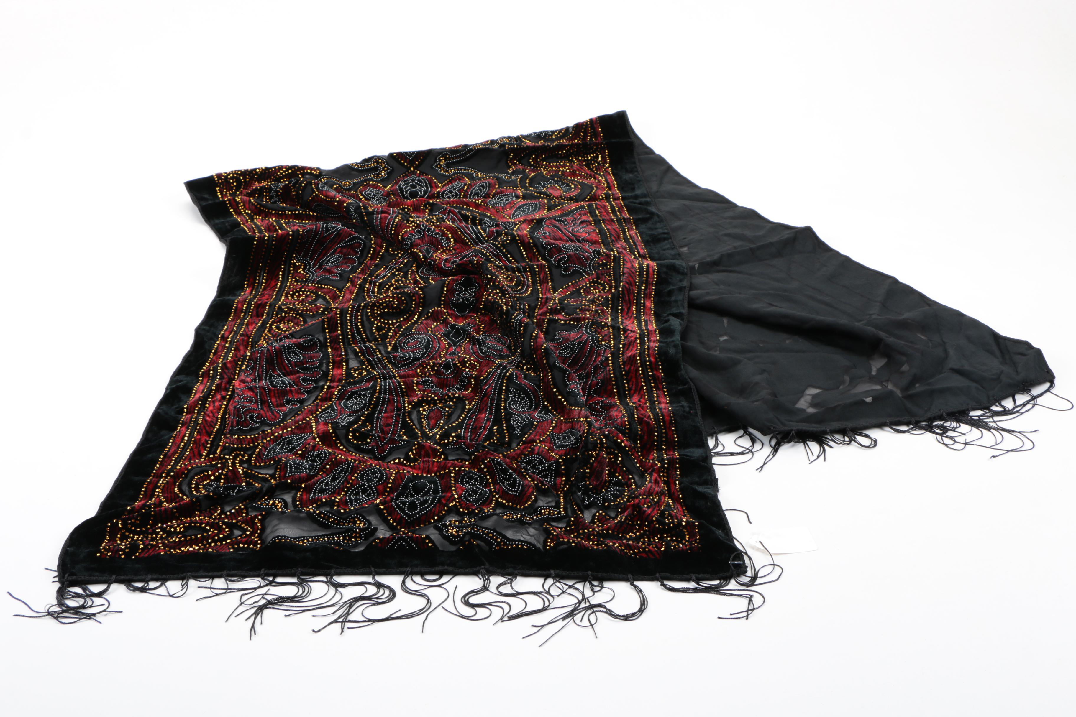 Velvet and Pashmina Scarves