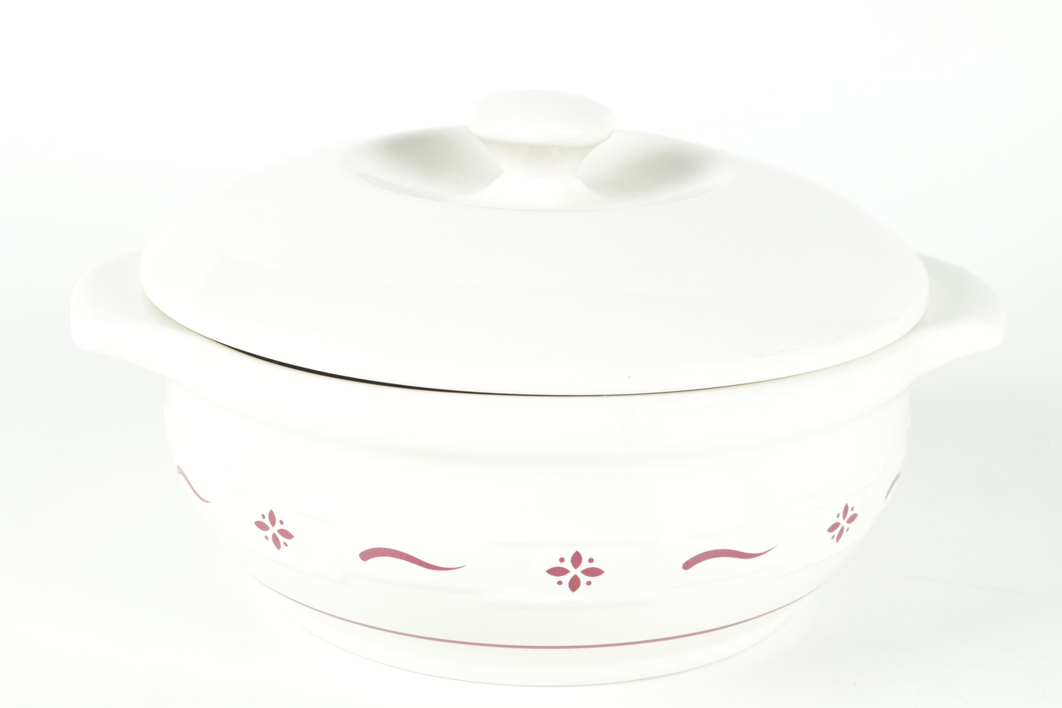 Longaberger Pottery "Woven Traditions Heritage" Bakeware