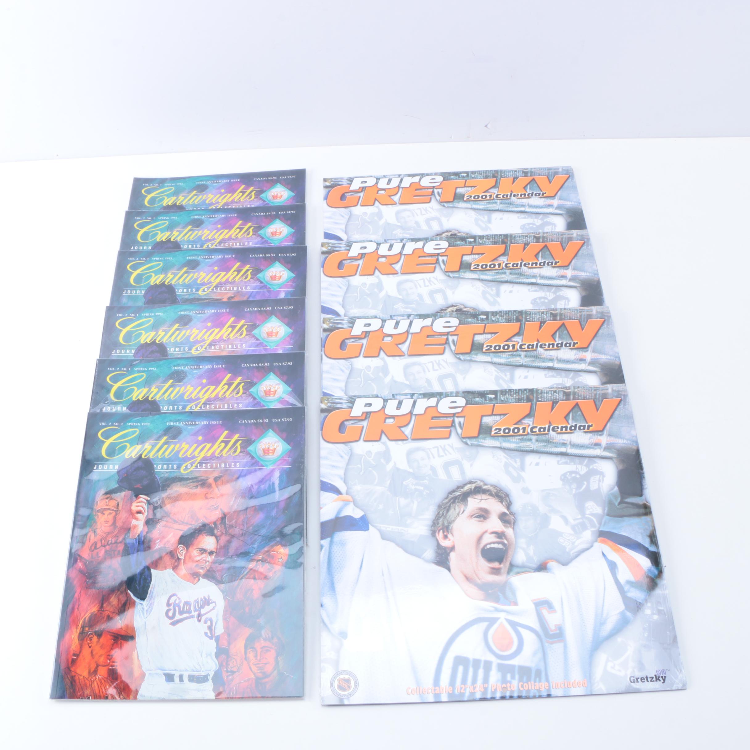Sports Collectibles Guidebooks with Gretzky Calendars