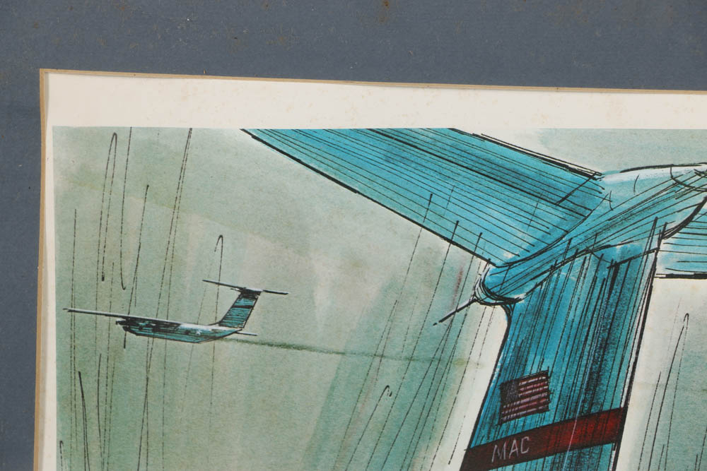 Bob Peck Limited Edition Offset Lithographs of Military Vessels