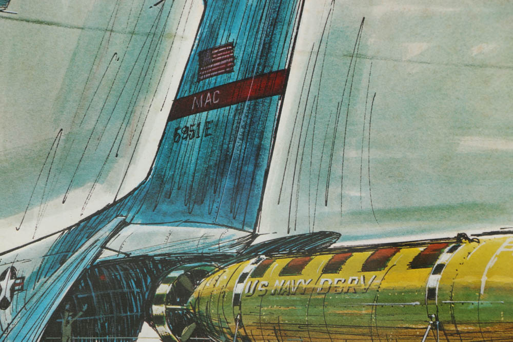 Bob Peck Limited Edition Offset Lithographs of Military Vessels