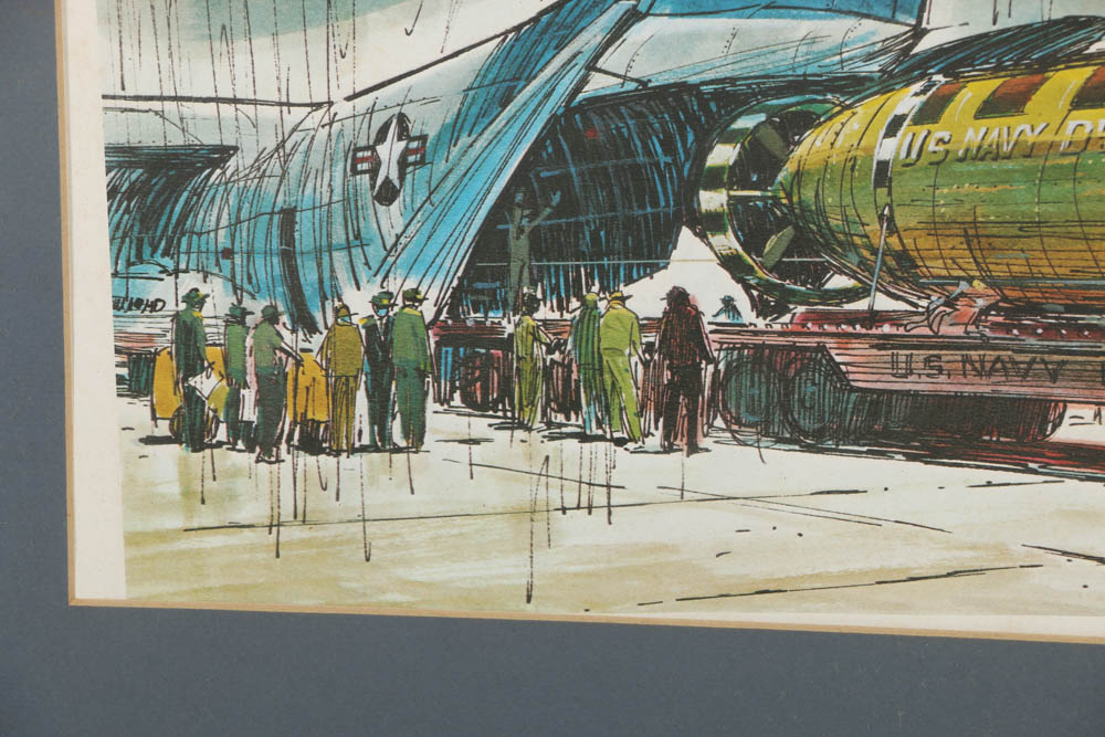 Bob Peck Limited Edition Offset Lithographs of Military Vessels