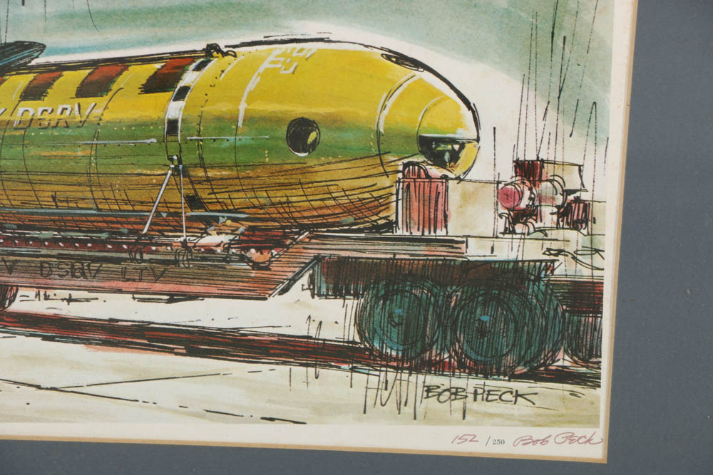 Bob Peck Limited Edition Offset Lithographs of Military Vessels