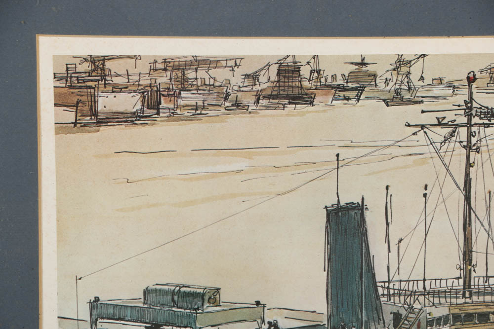 Bob Peck Limited Edition Offset Lithographs of Military Vessels