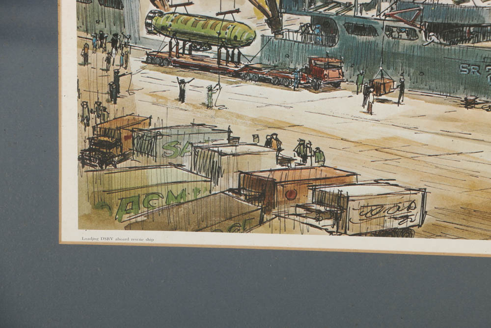 Bob Peck Limited Edition Offset Lithographs of Military Vessels