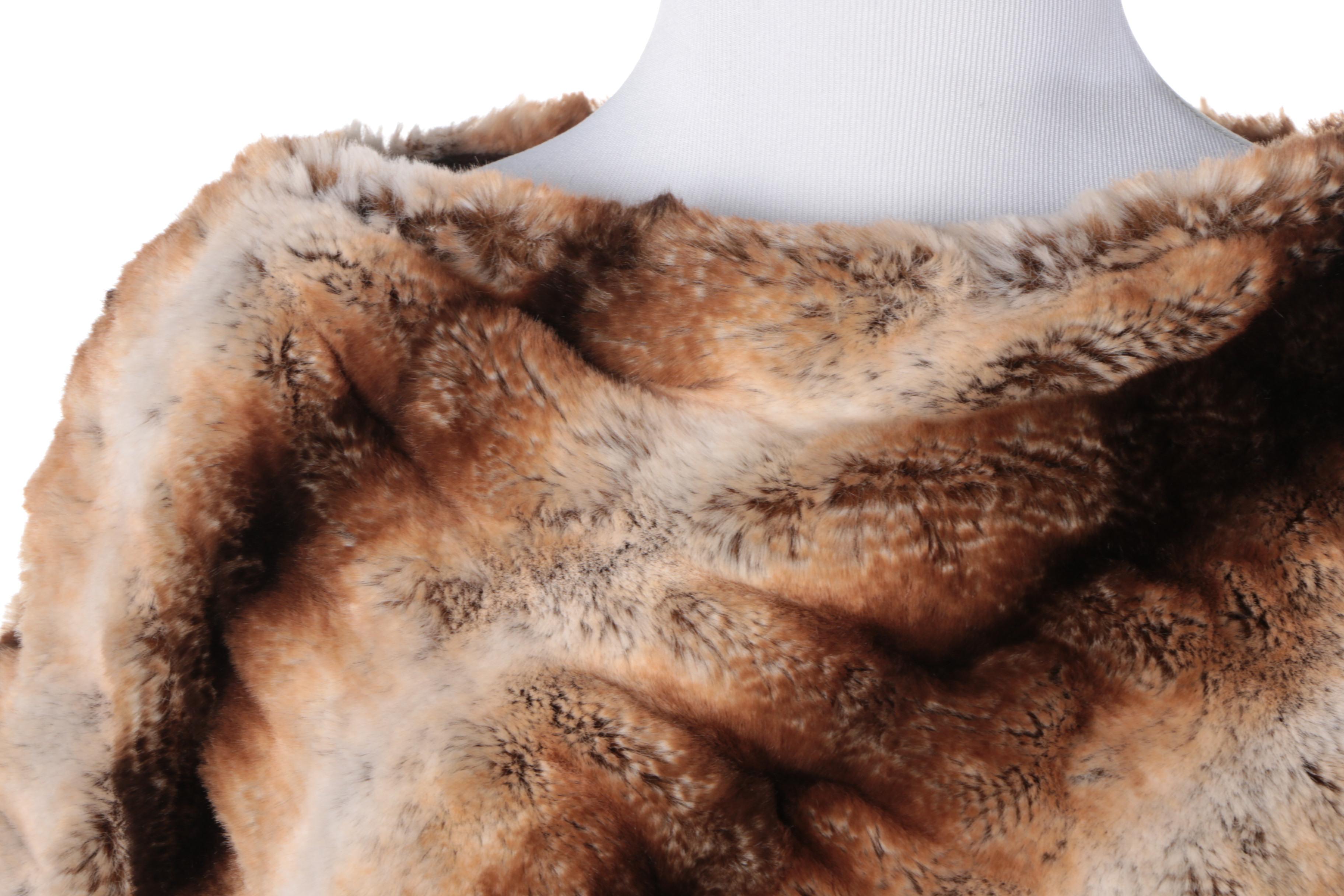 Donna Salyers' Faux Fur Poncho