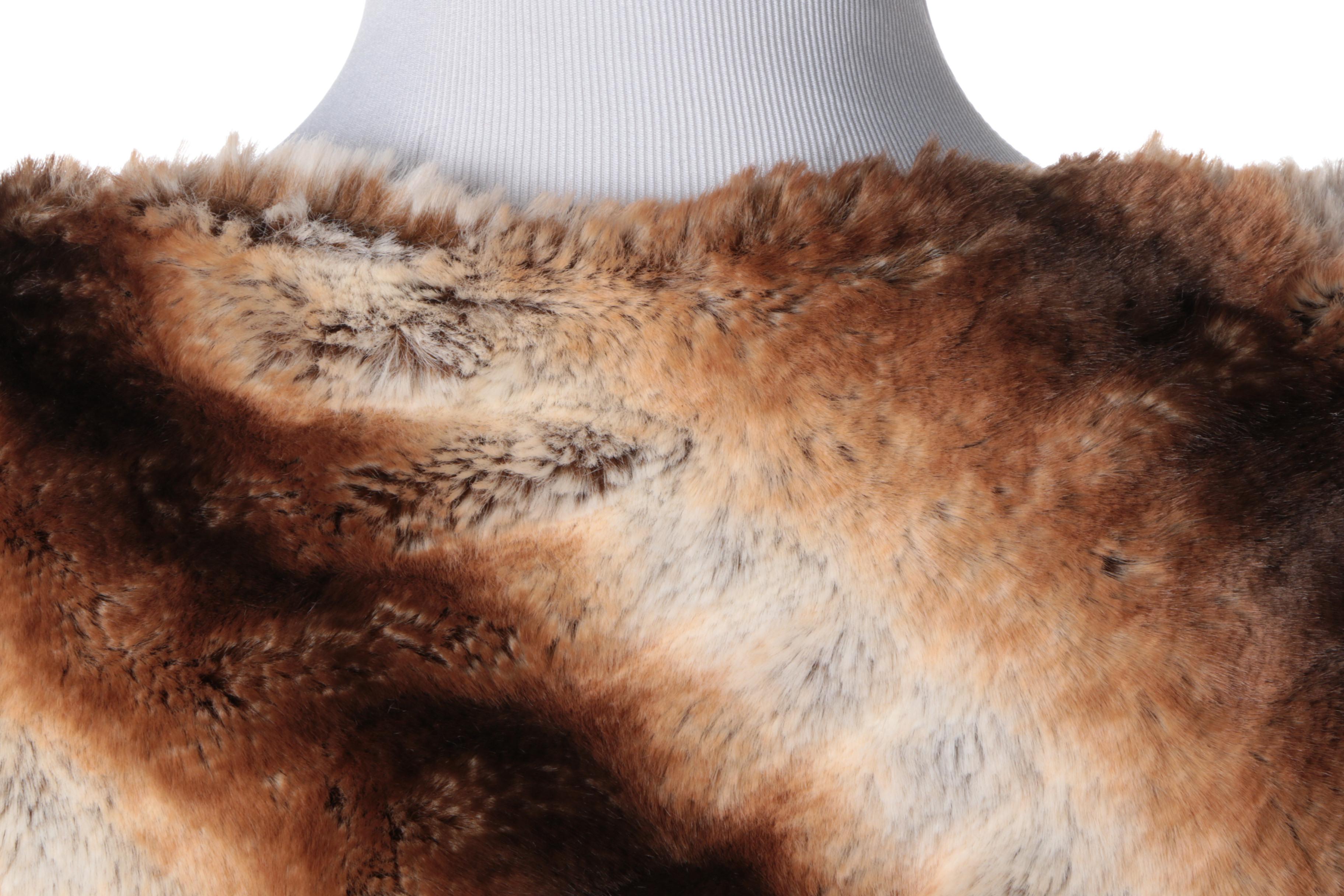 Donna Salyers' Faux Fur Poncho
