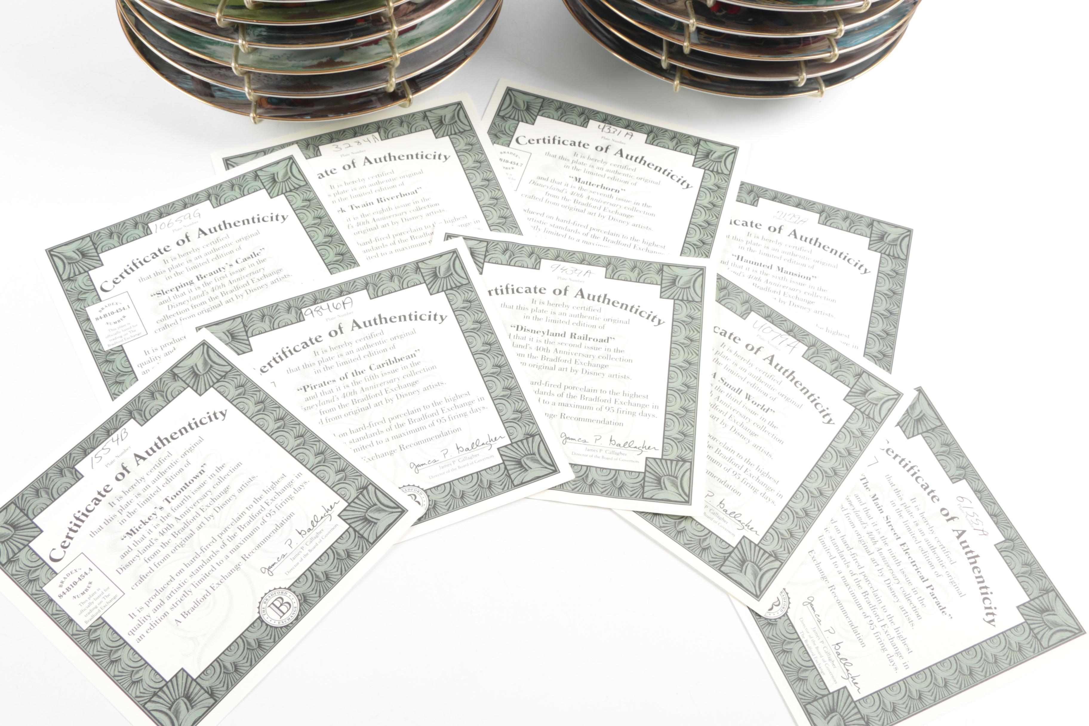 Disneyland's 40th Anniversary Collector Plates