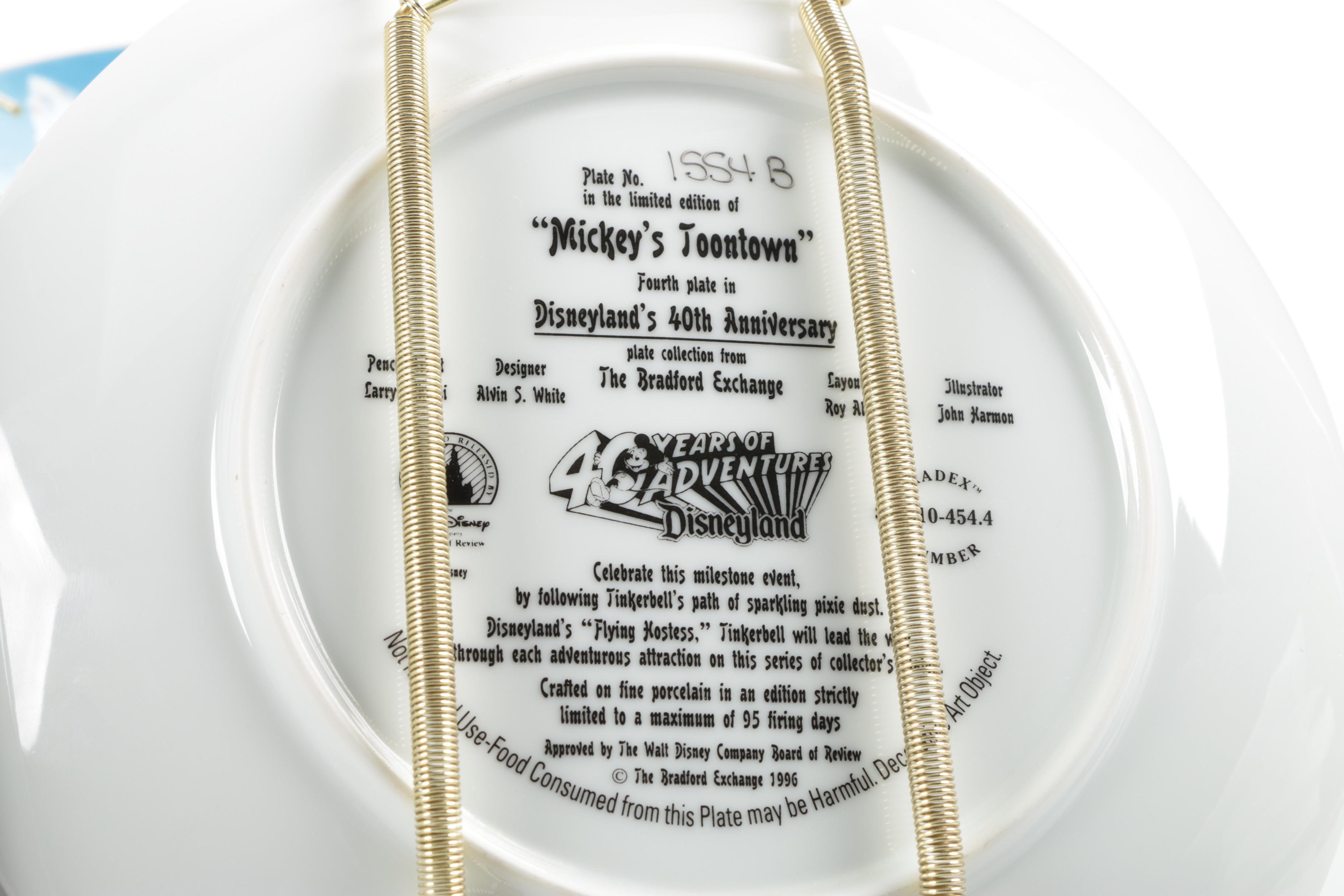 Disneyland's 40th Anniversary Collector Plates