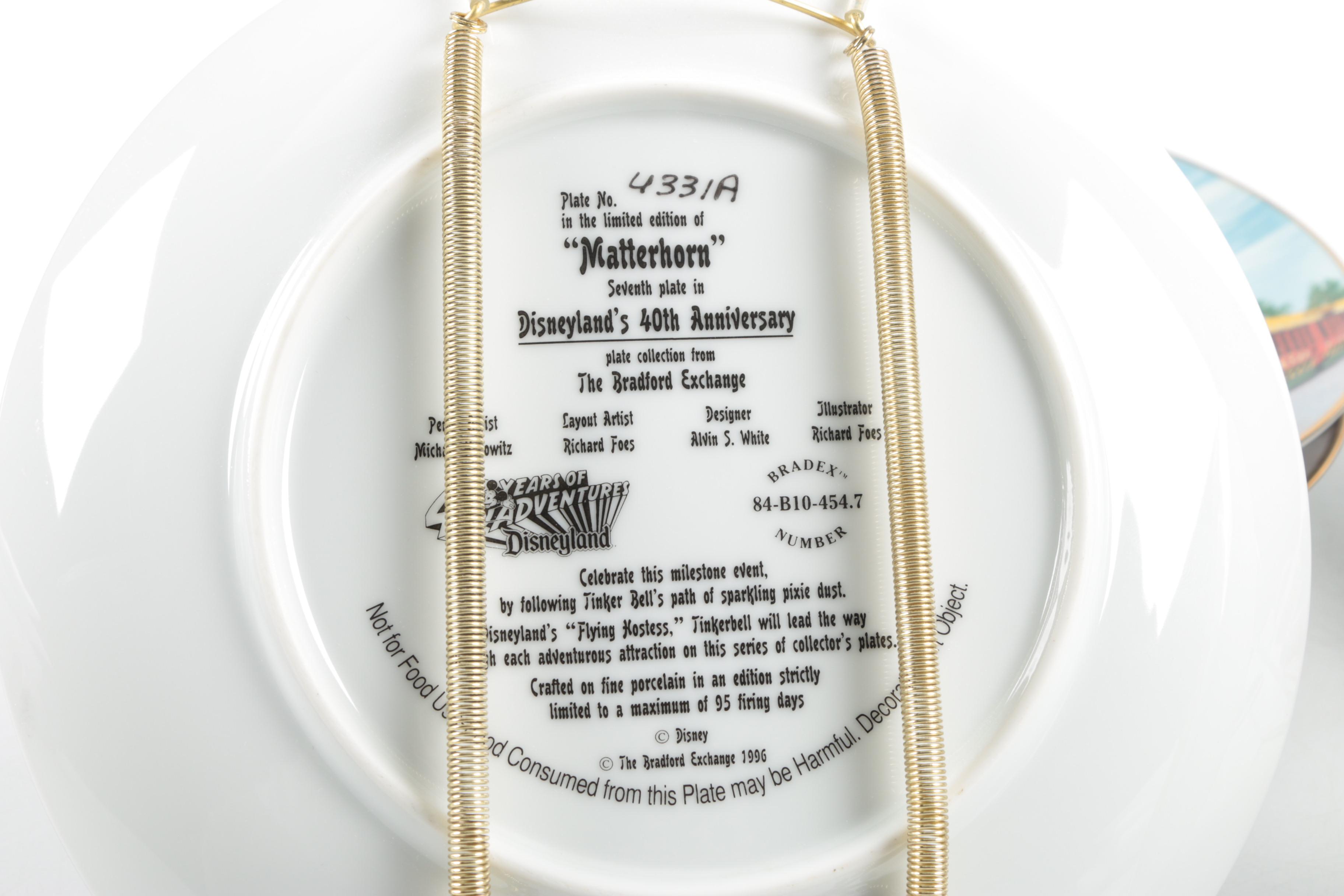 Disneyland's 40th Anniversary Collector Plates