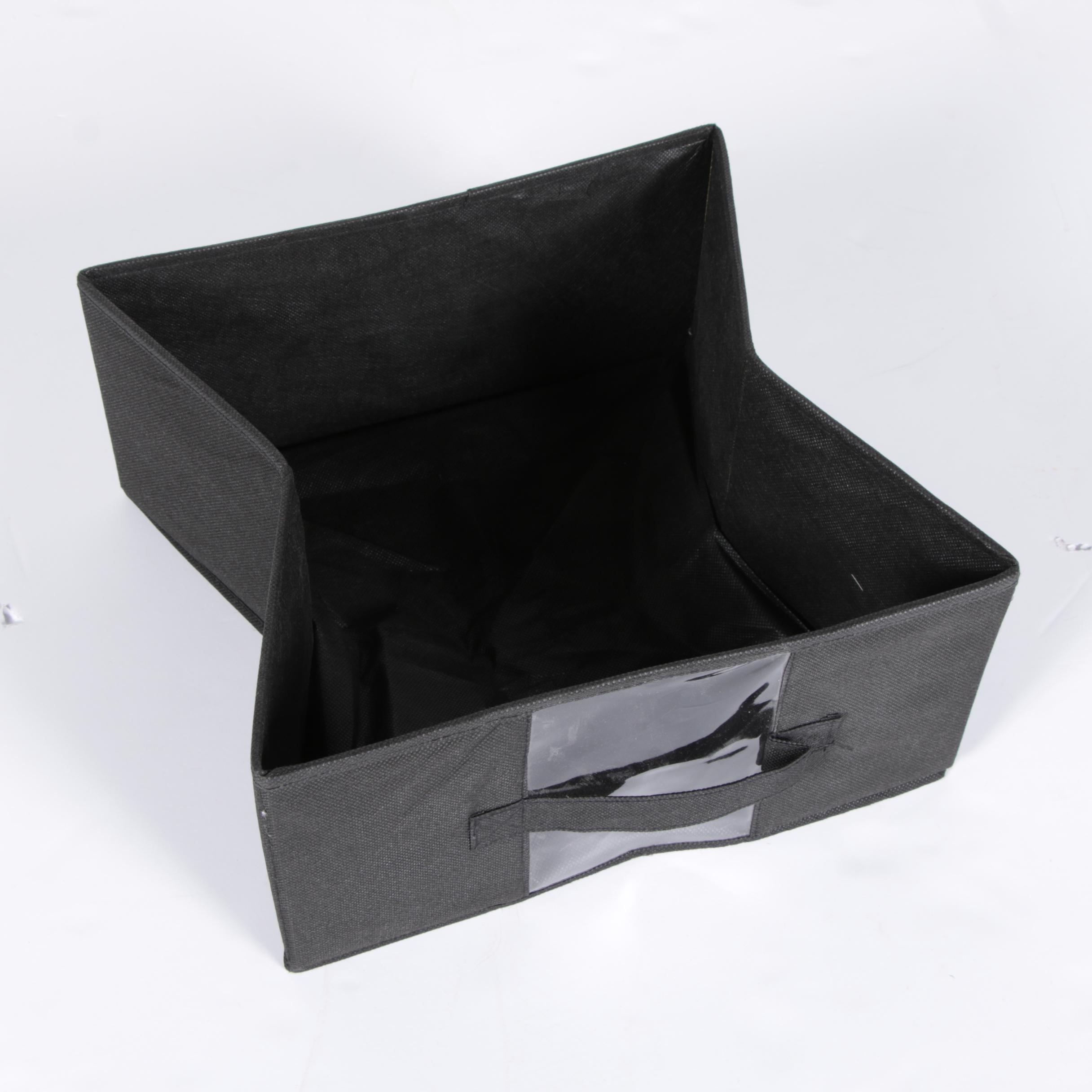 Black Canvas Storage Containers