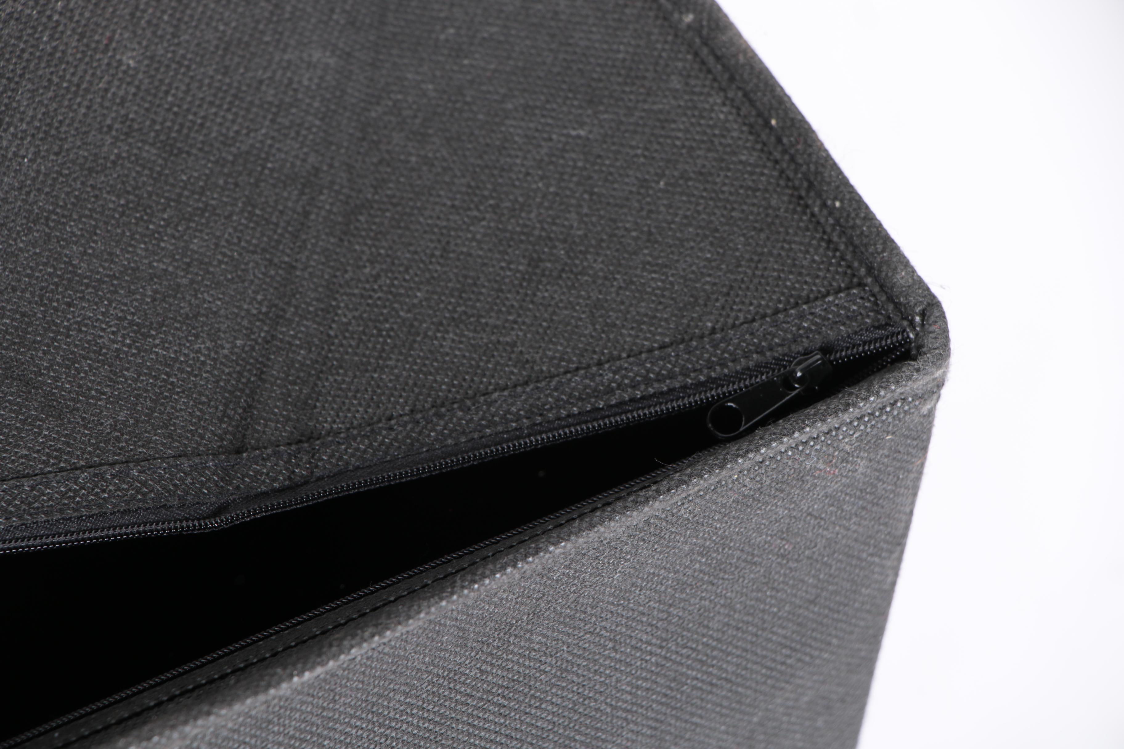 Black Canvas Storage Containers