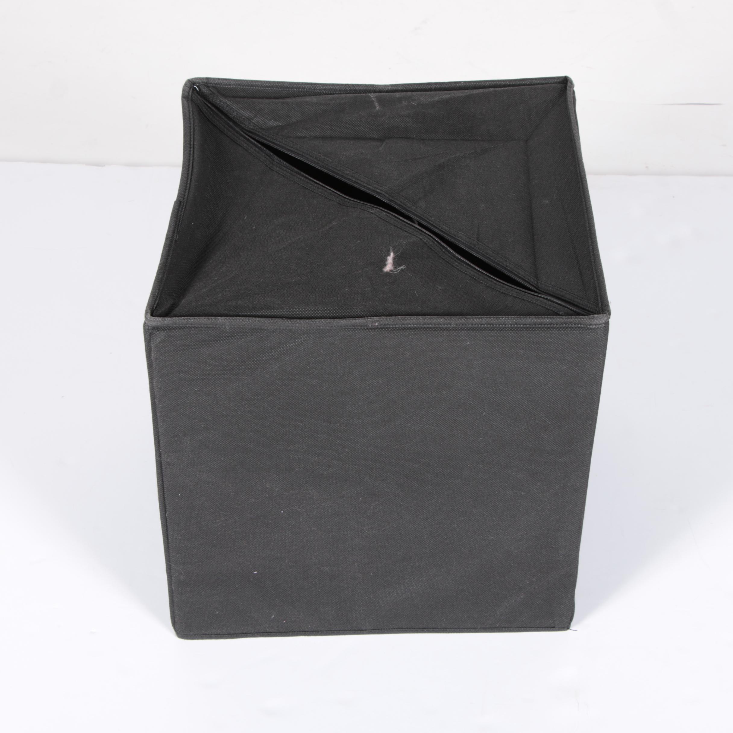 Black Canvas Storage Containers