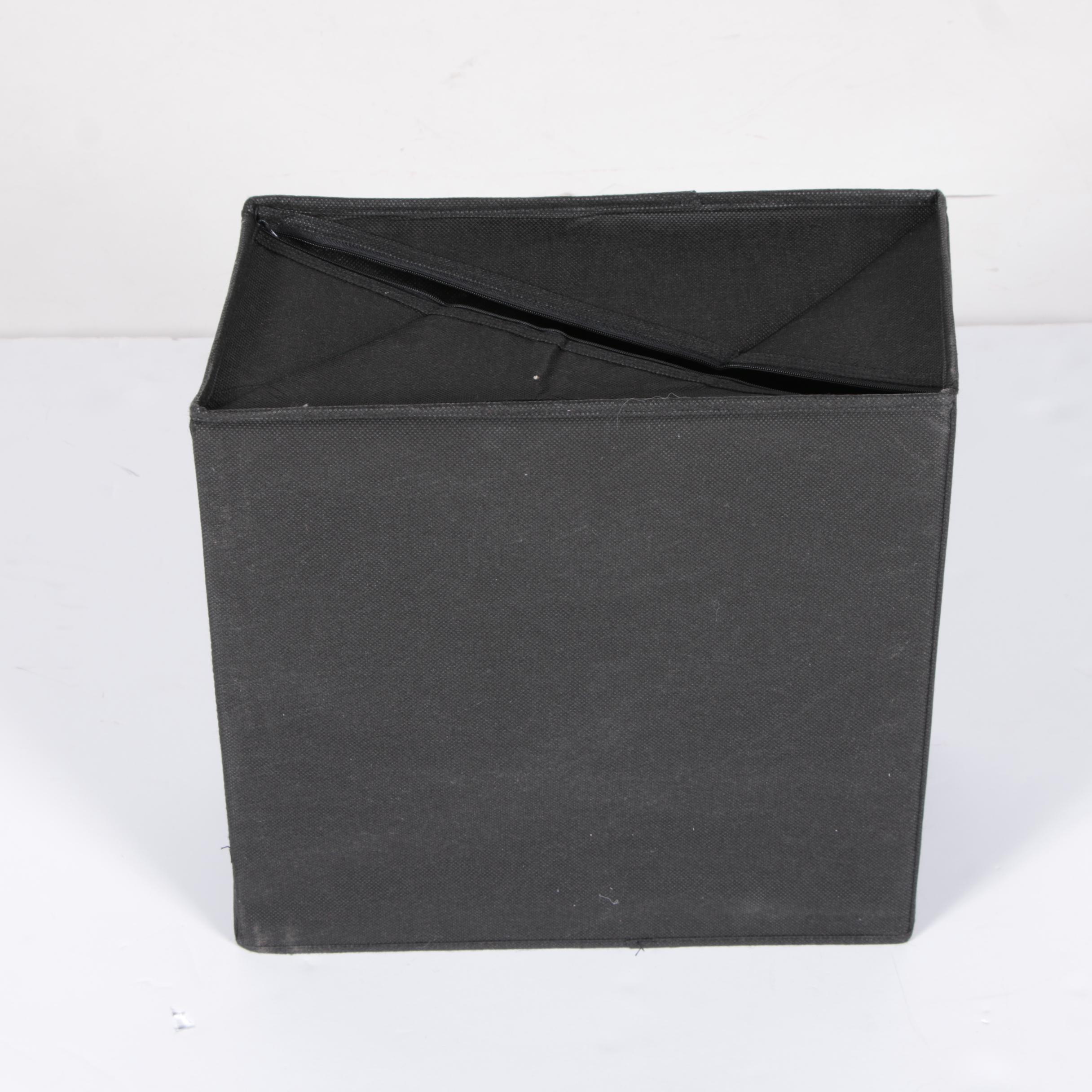 Black Canvas Storage Containers
