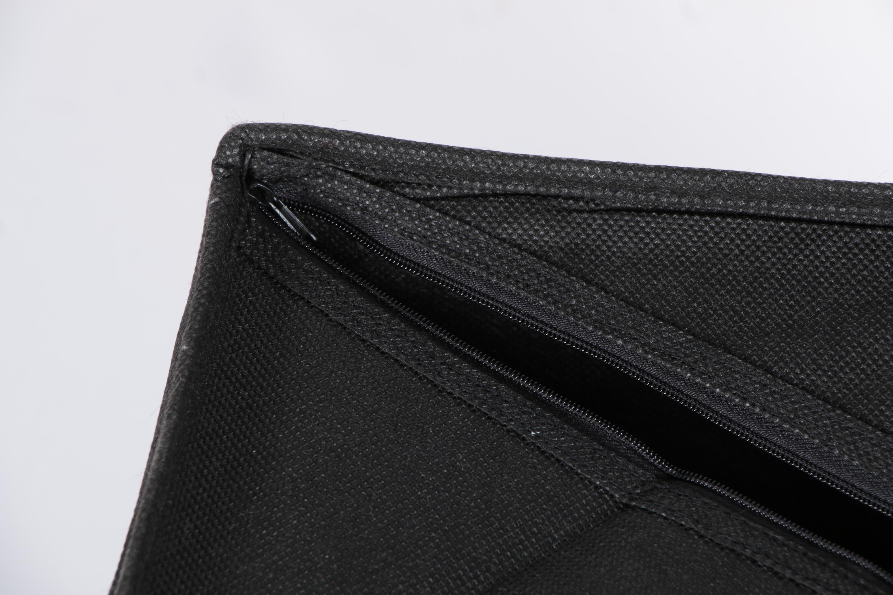 Black Canvas Storage Containers