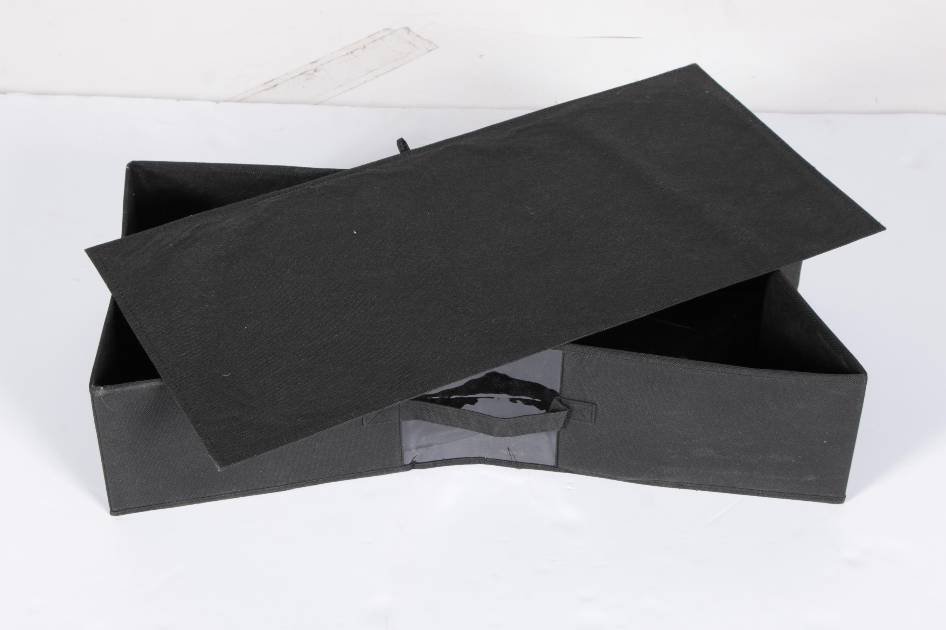 Black Canvas Storage Containers