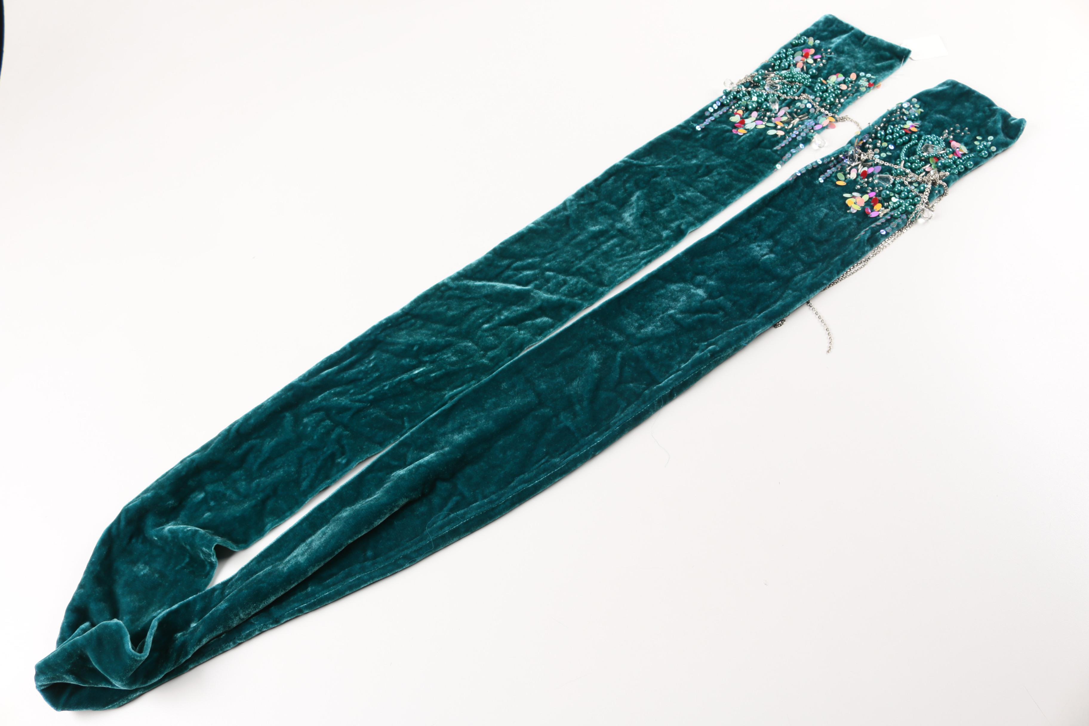 Embroidered and Woven Scarves
