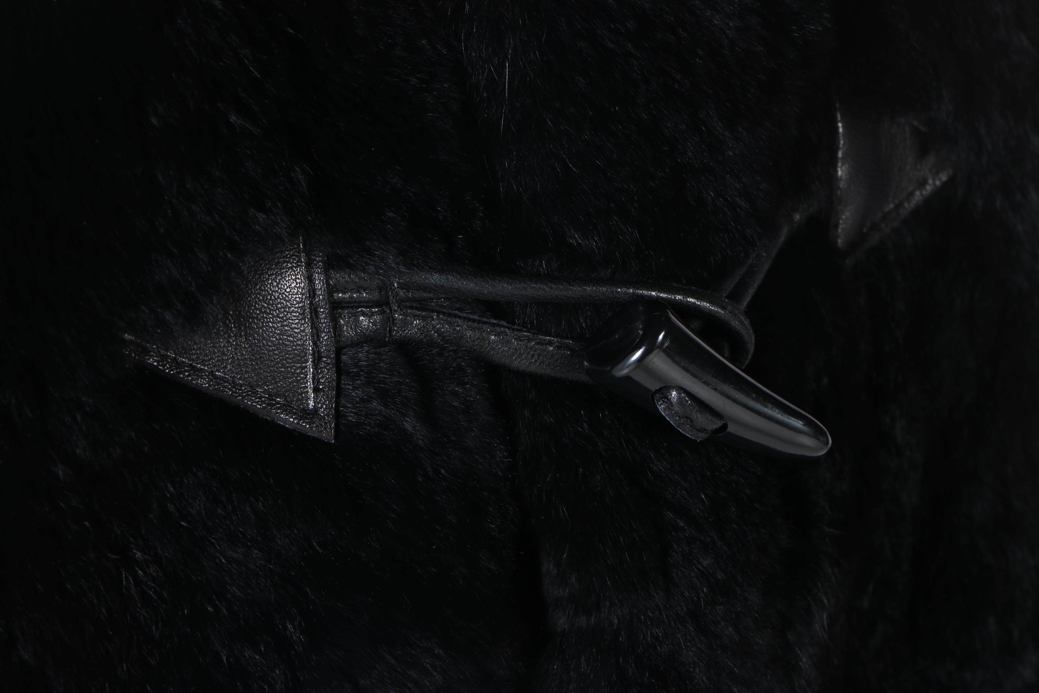 Bergama Rabbit Fur Toggle Vest