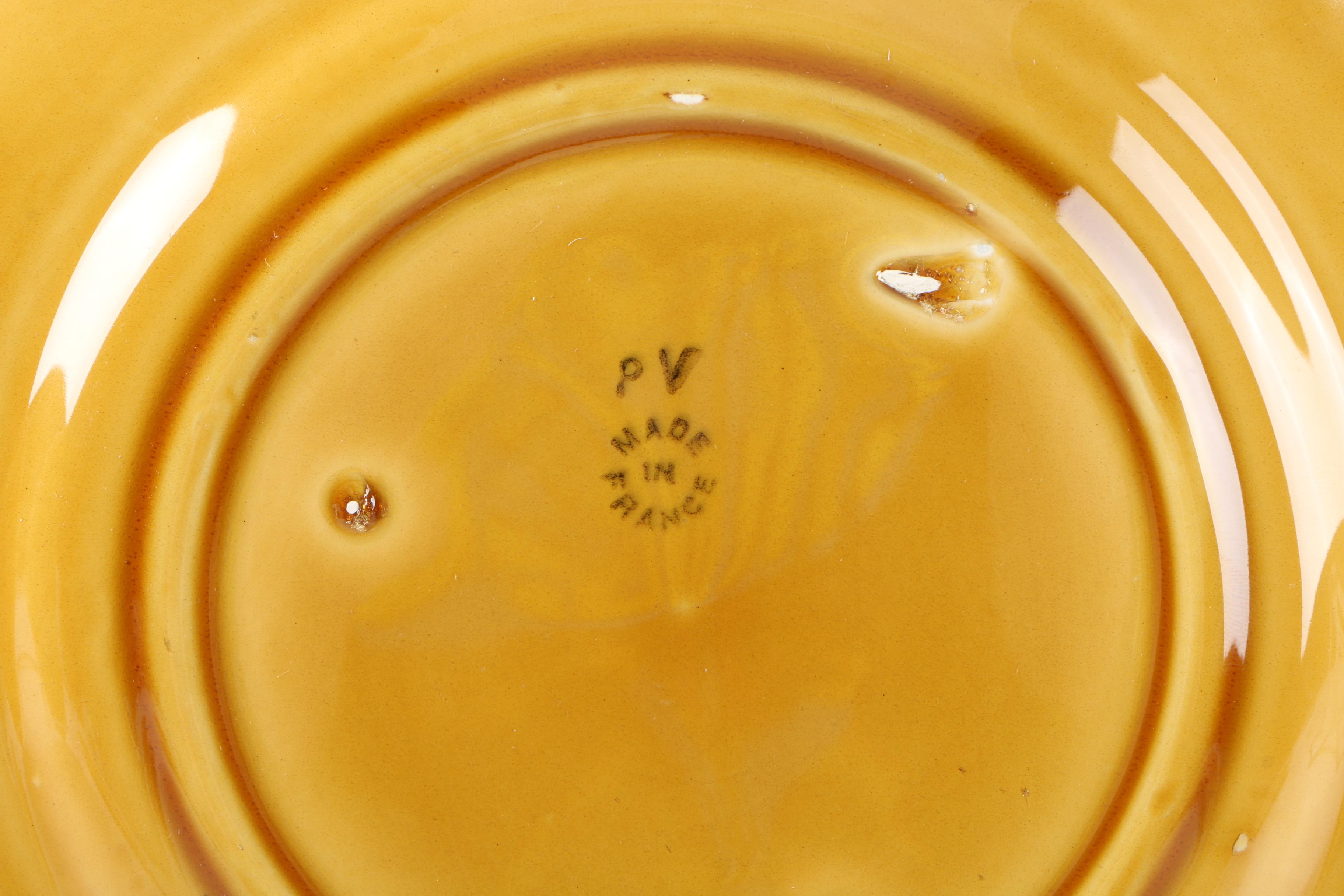 PV France Majolica Plates