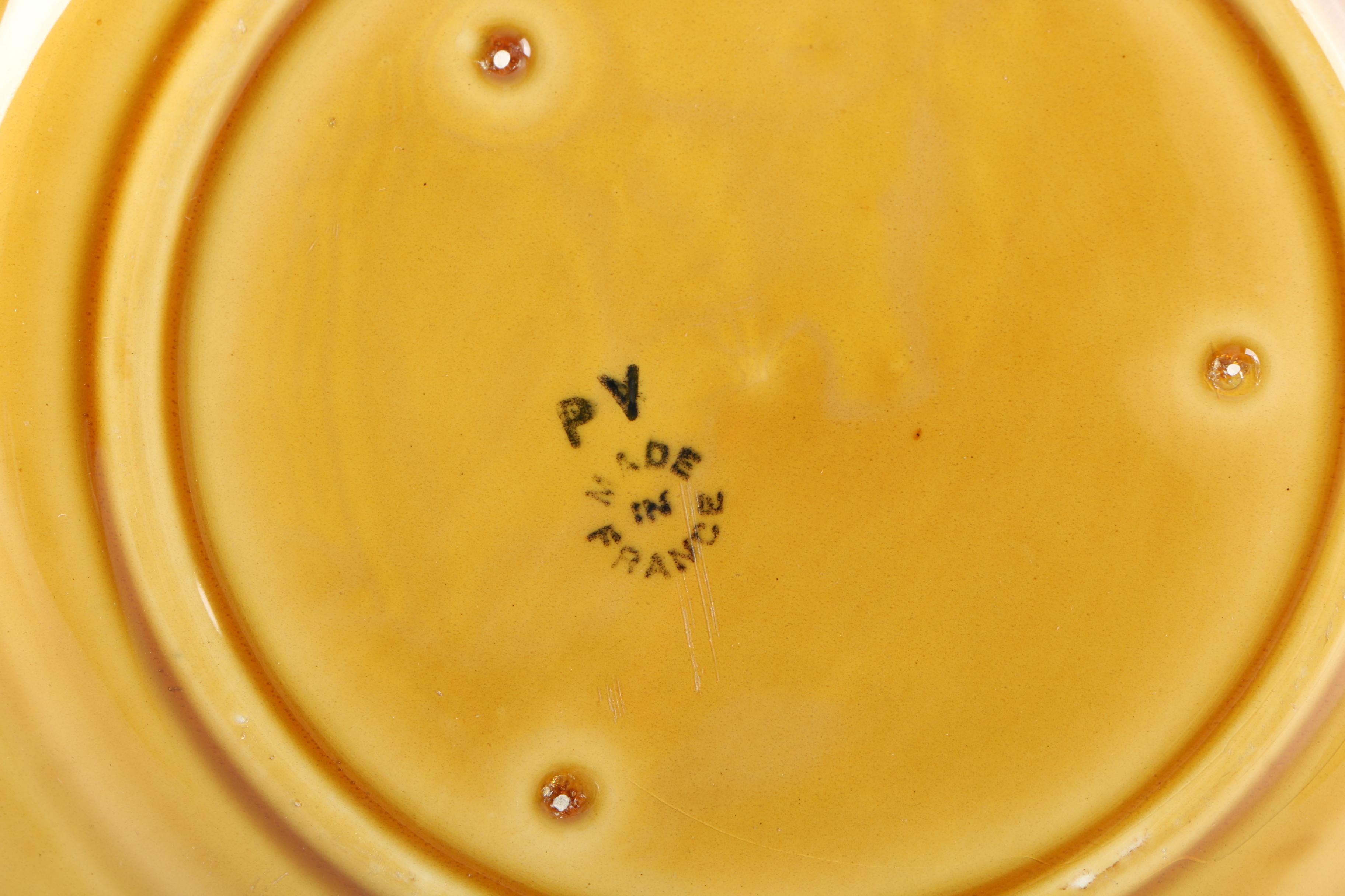 PV France Majolica Plates