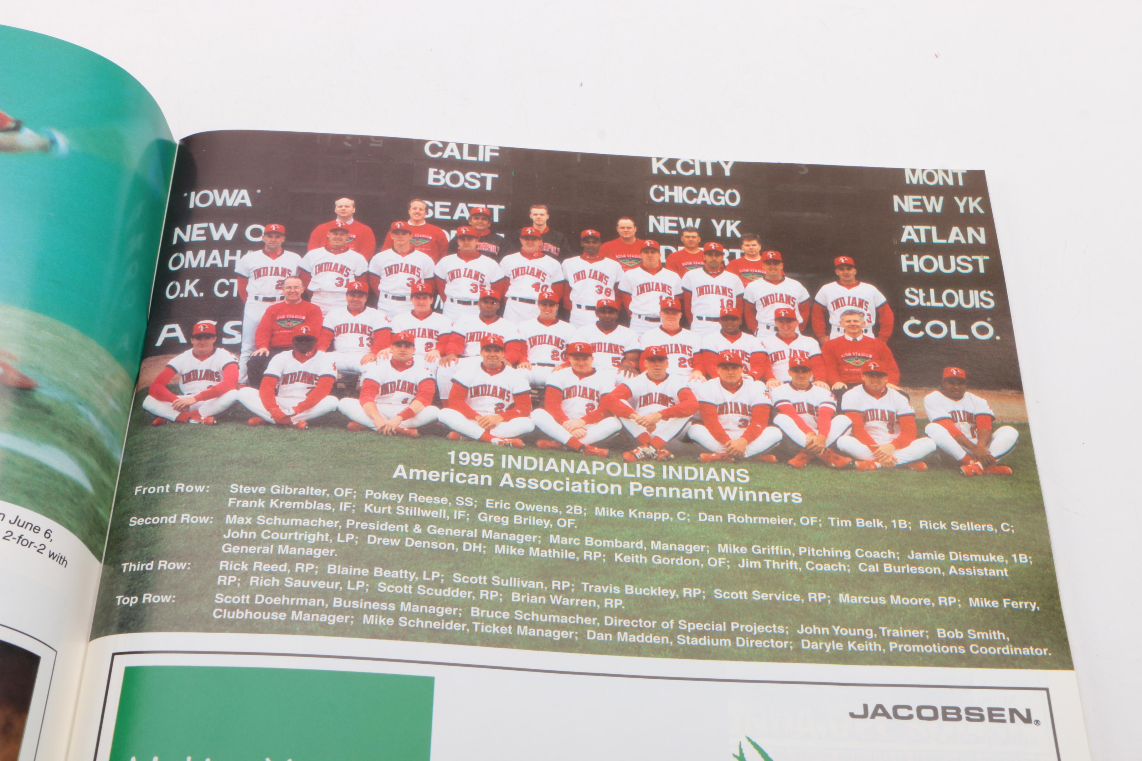 Three Indianapolis Indians Baseball Magazines