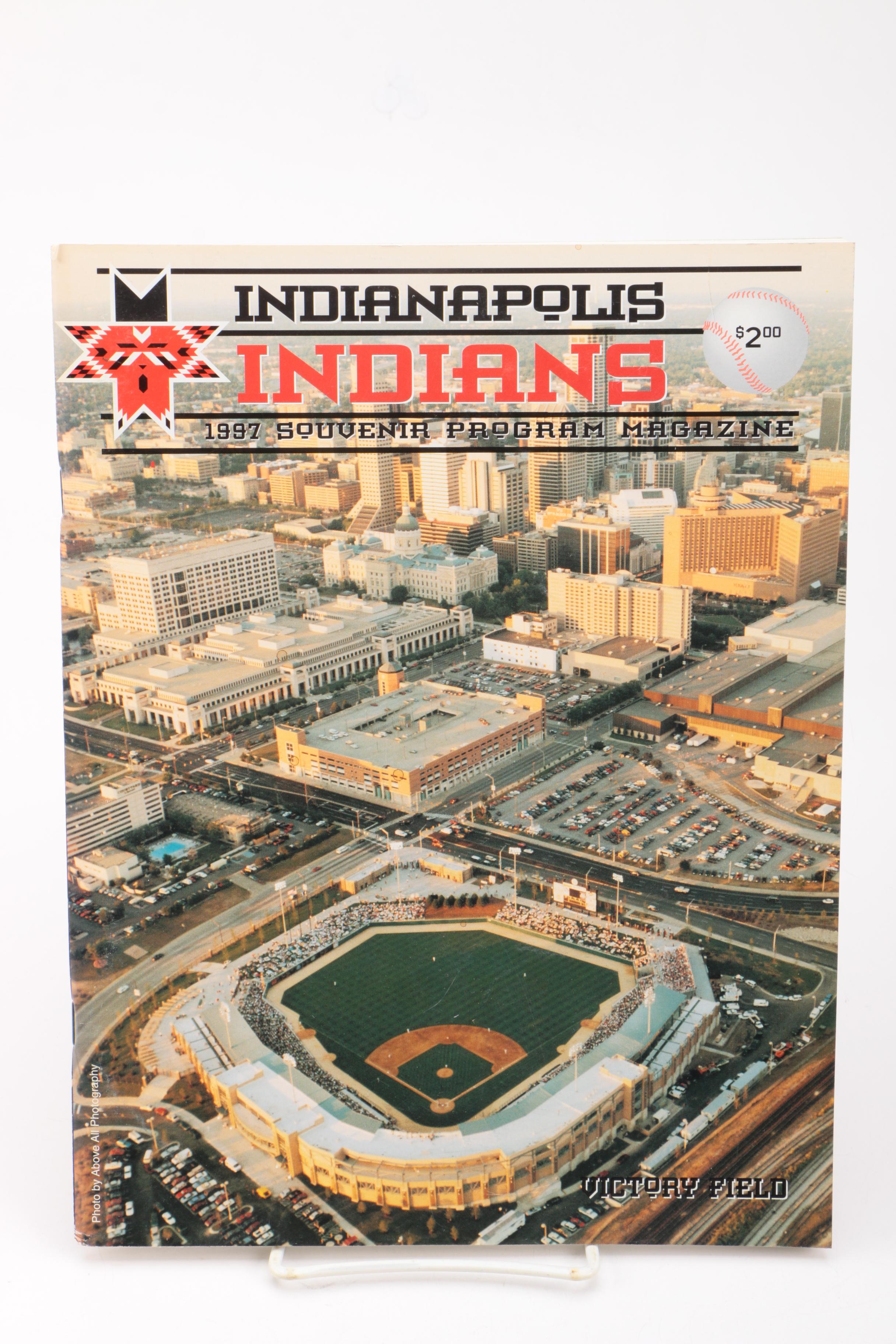 Three Indianapolis Indians Baseball Magazines