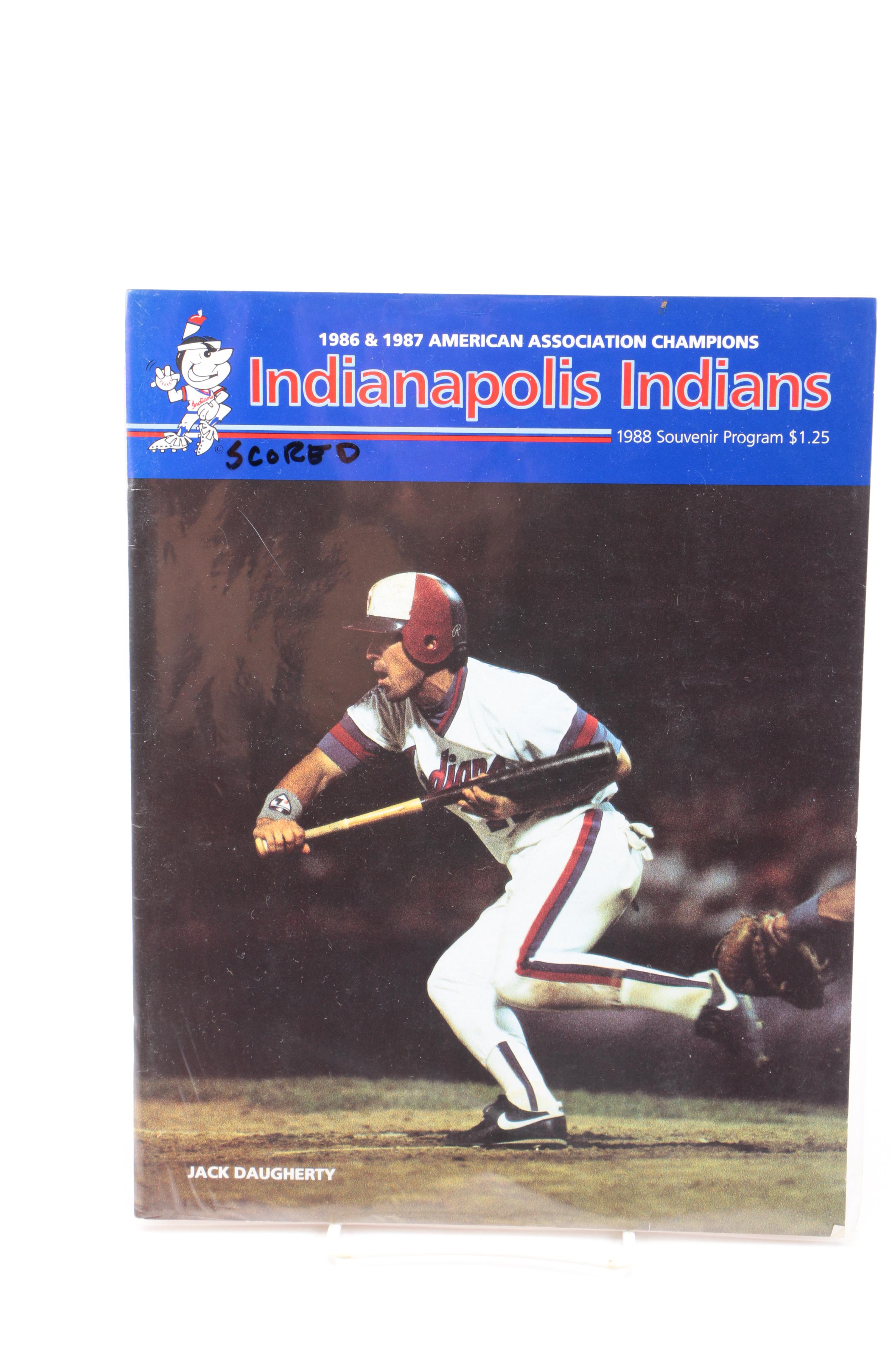 Three Indianapolis Indians Baseball Magazines