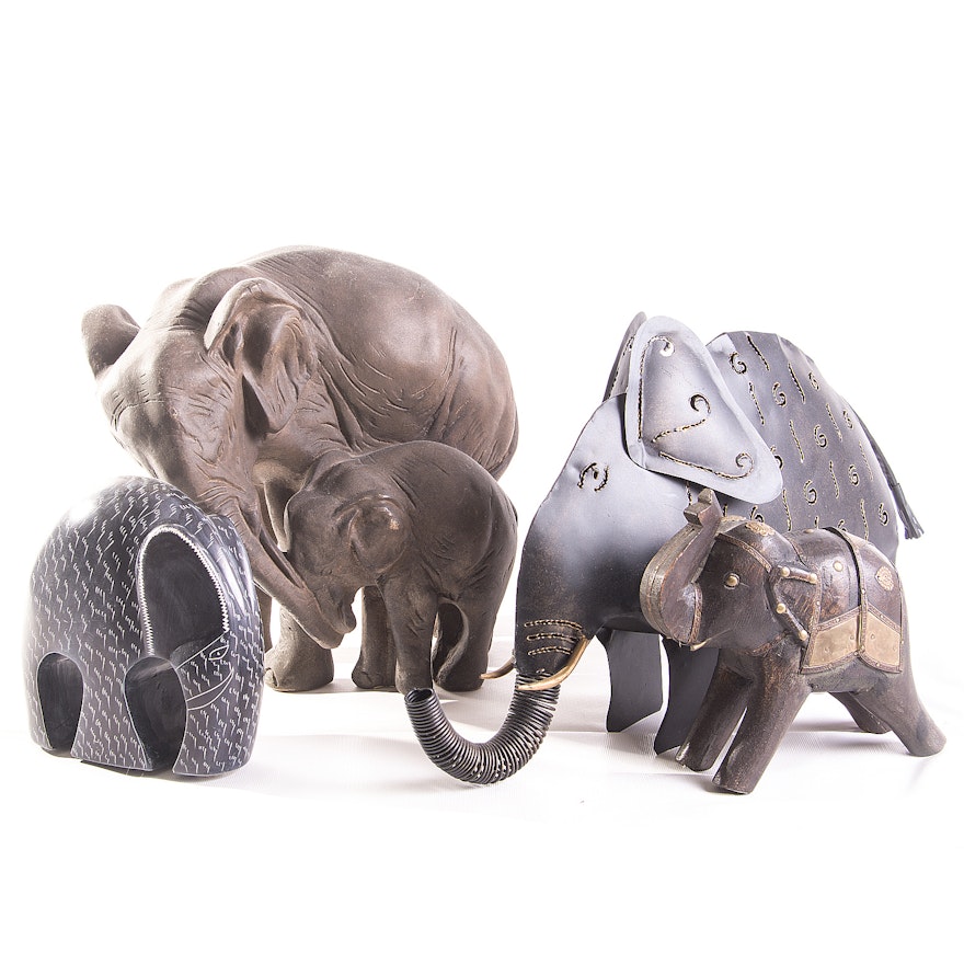Large Elephant Figurines