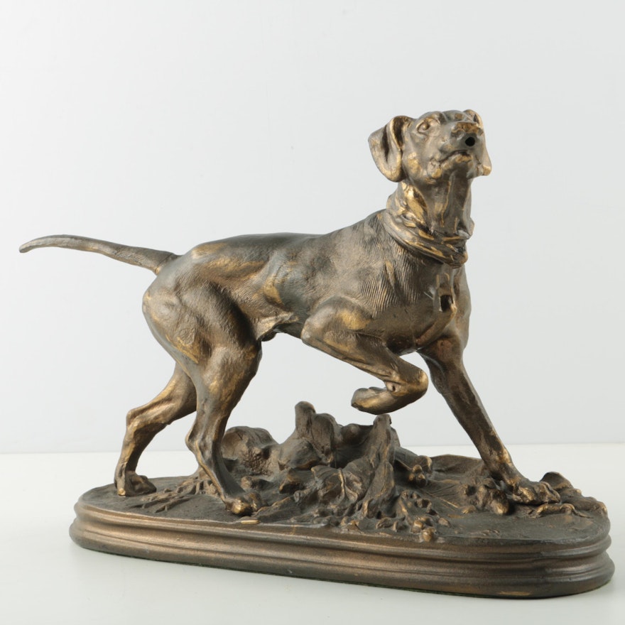 English Pointer Dog Figurine