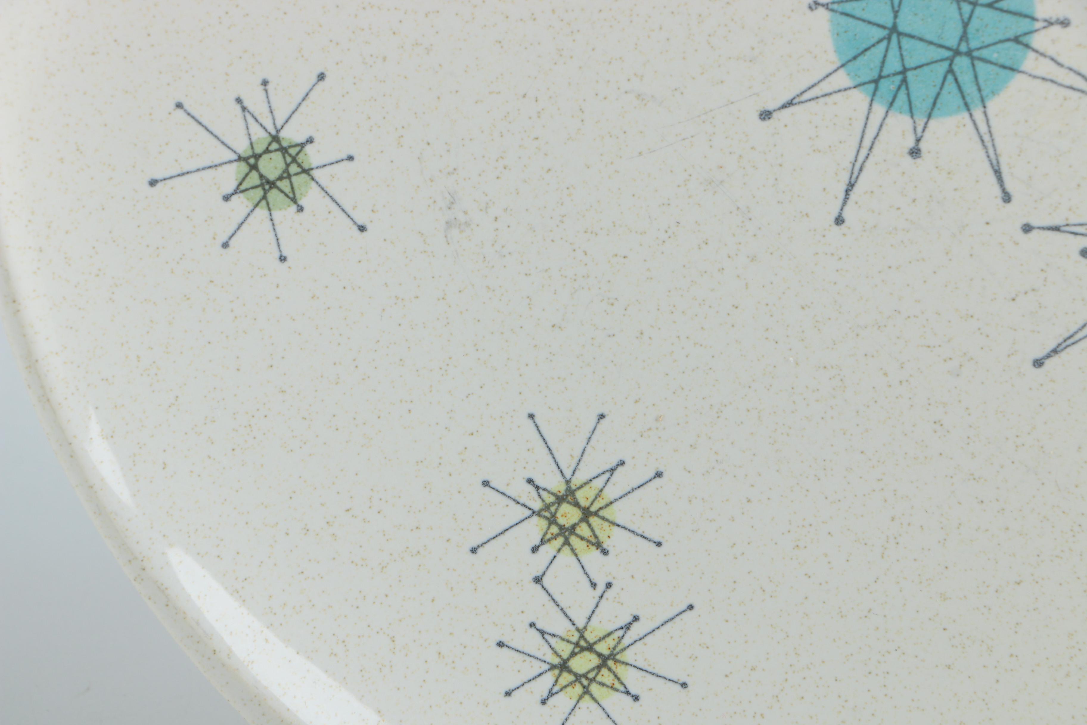Mid Century Tableware including Franciscan "Starburst" and Salem "North Star"