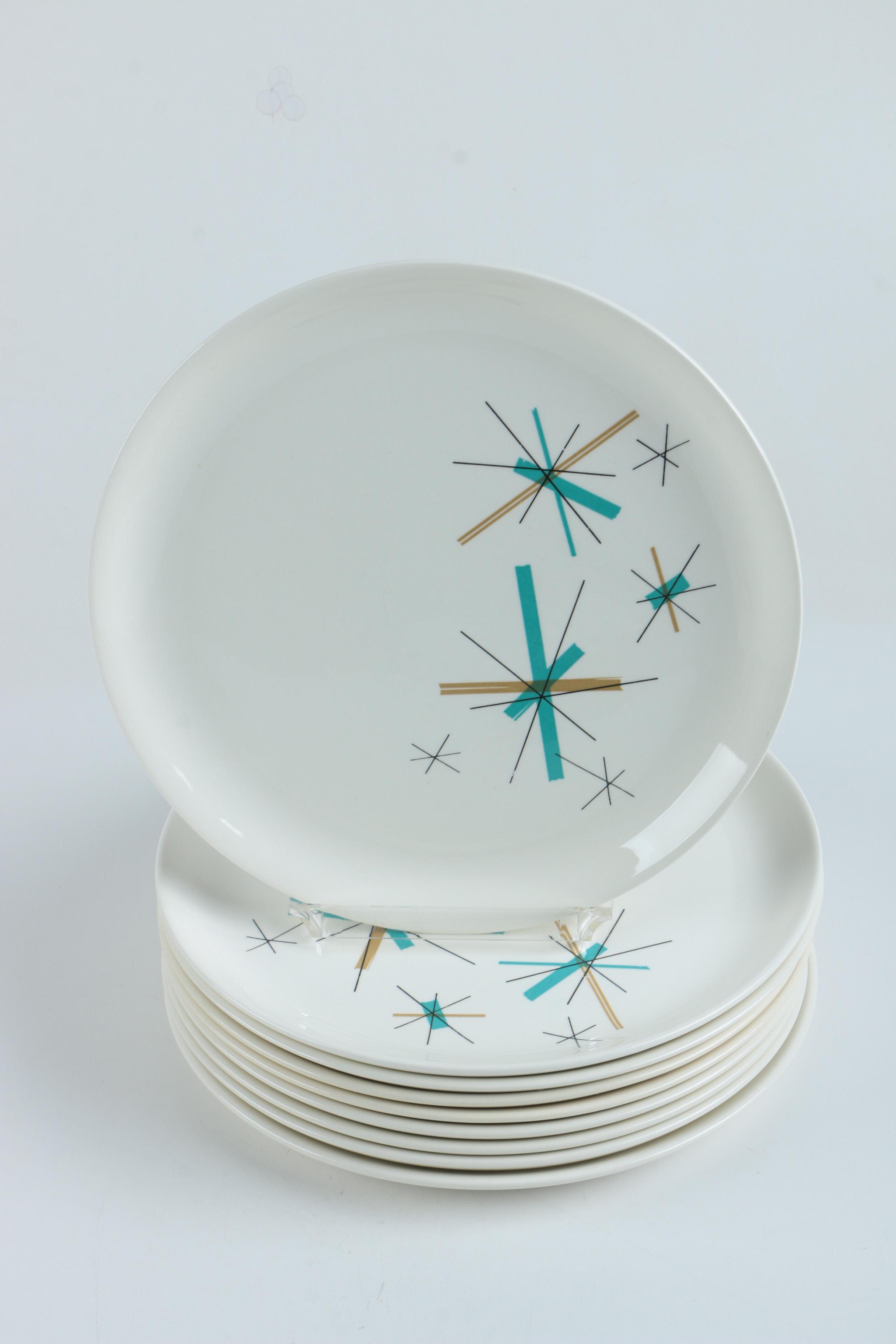 Mid Century Tableware including Franciscan "Starburst" and Salem "North Star"