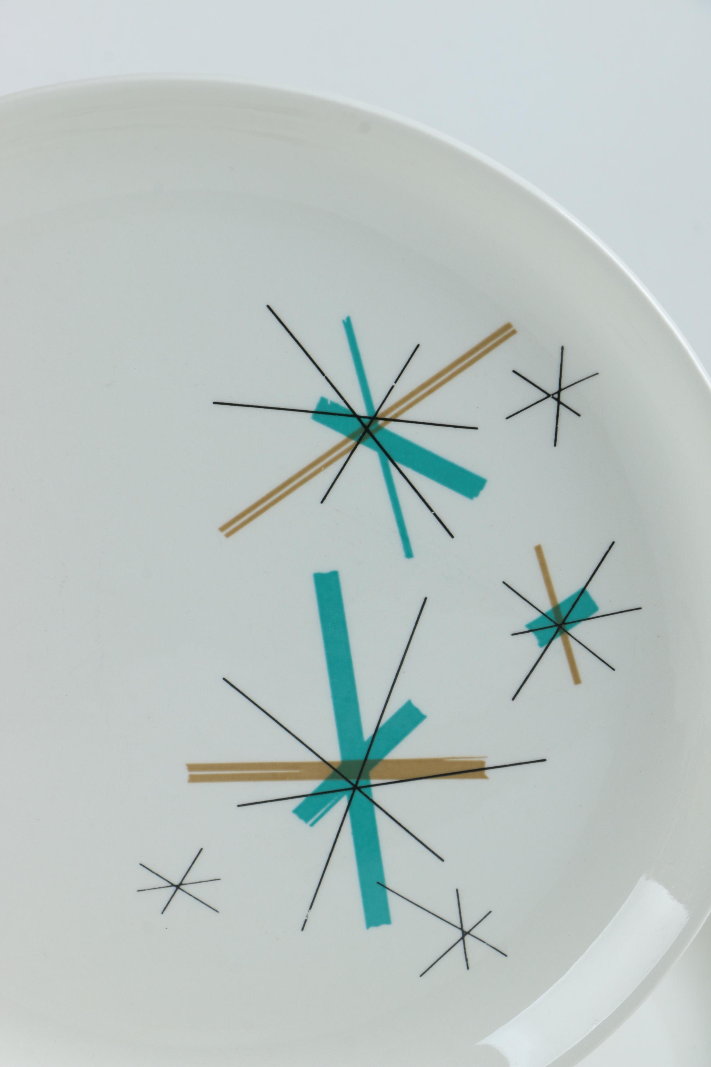 Mid Century Tableware including Franciscan "Starburst" and Salem "North Star"