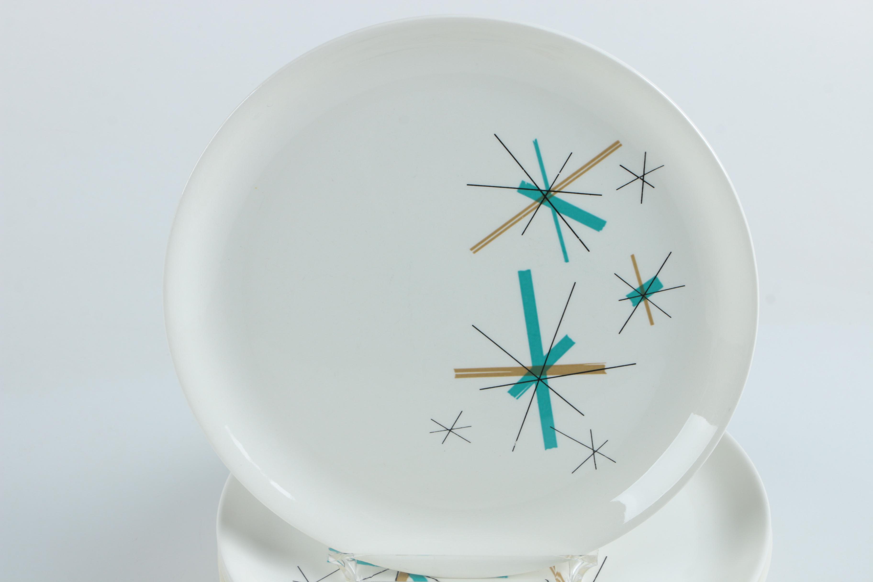 Mid Century Tableware including Franciscan "Starburst" and Salem "North Star"