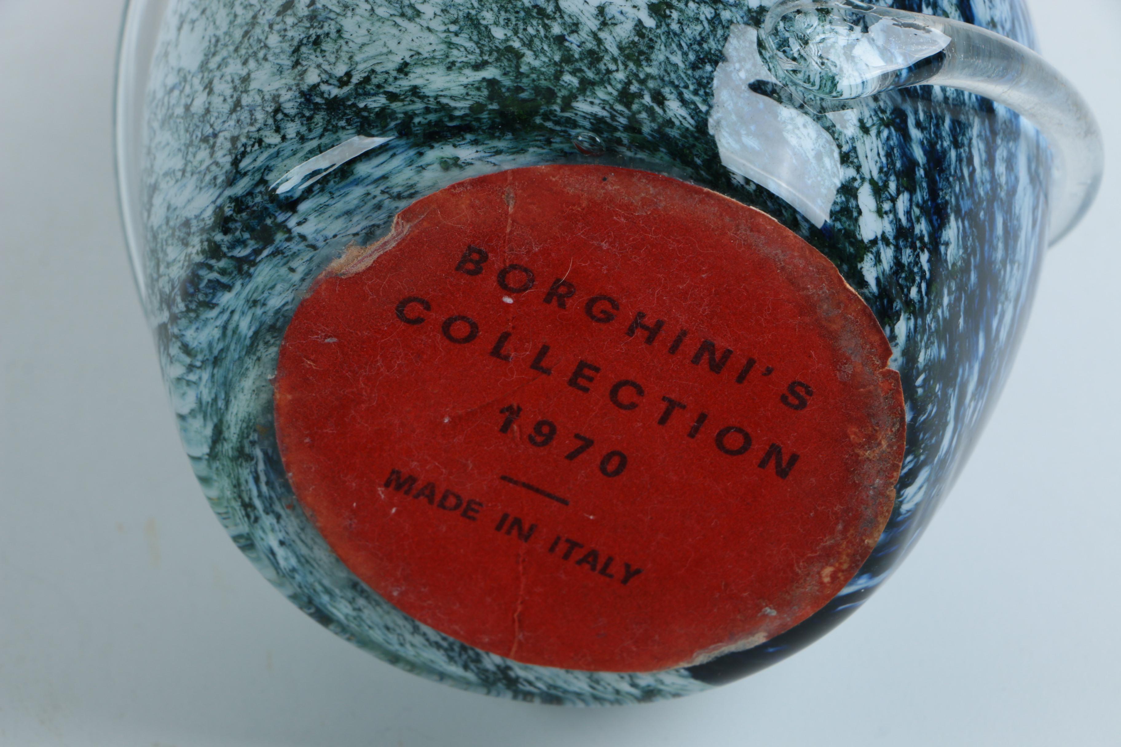 Vintage Borghini's Collection Art Glass Ewer