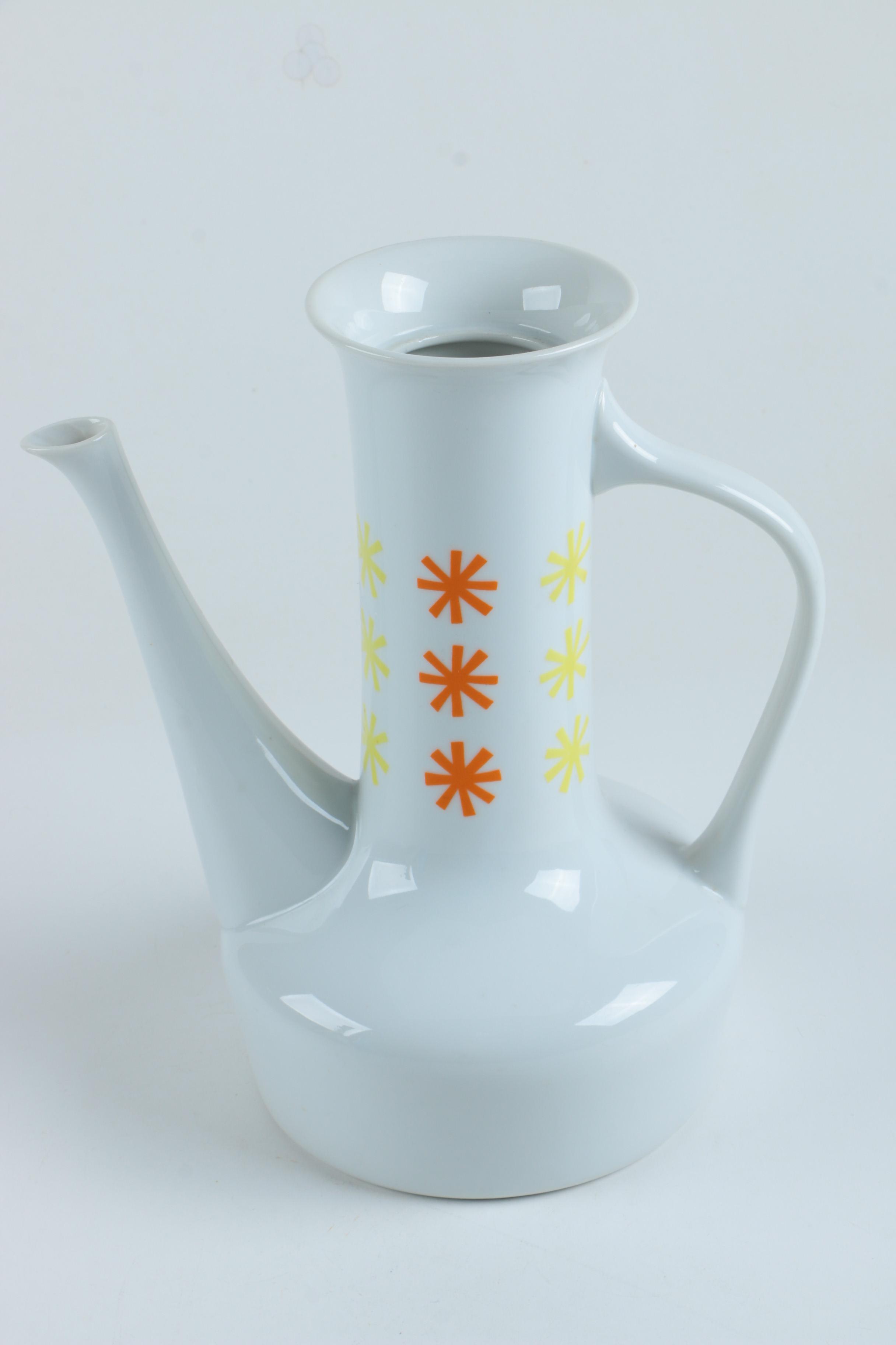 Paul McCobb "Sparkler Contempri" Mid Century Modern Porcelain Teapot