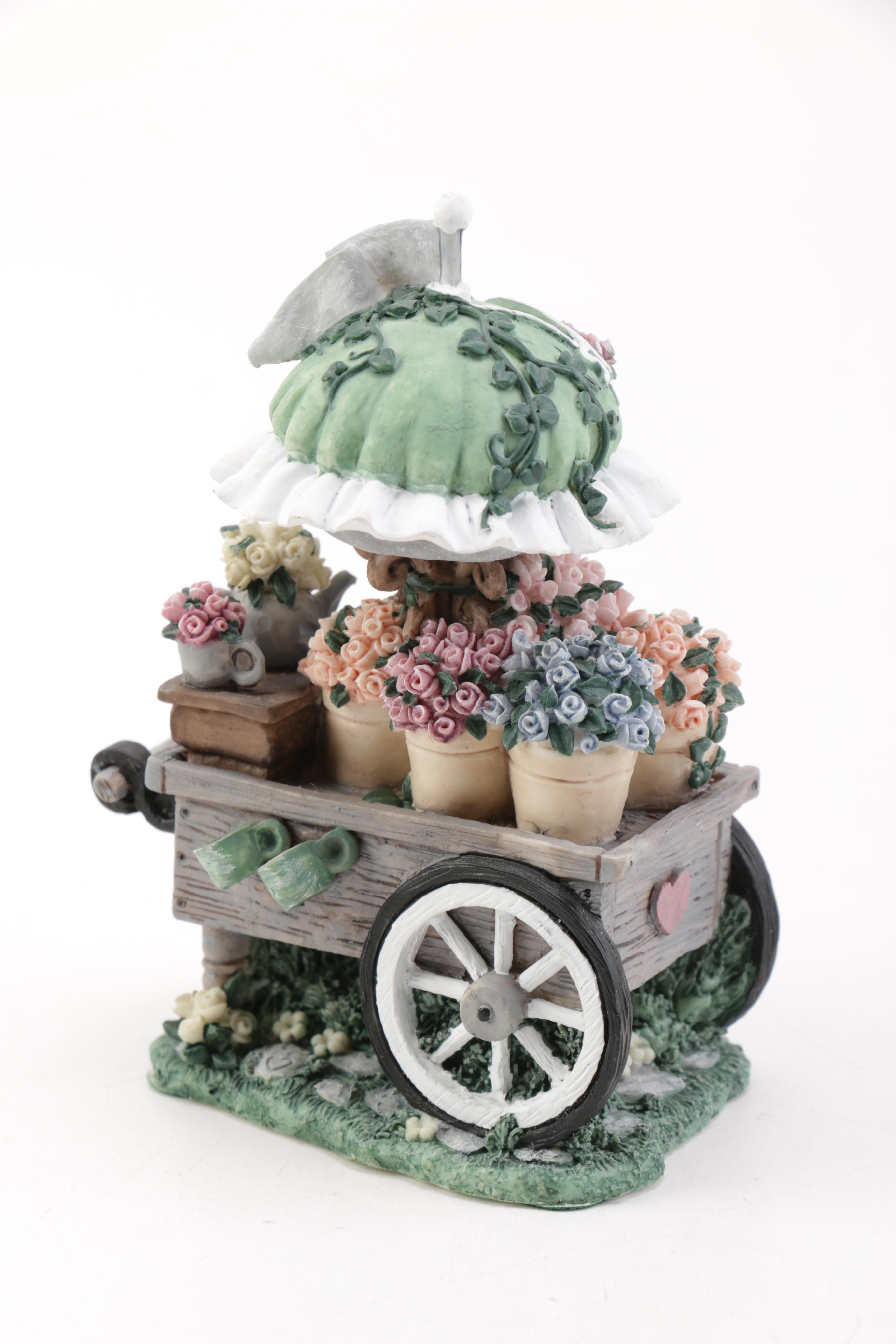 Ivy & Innocence Figurines Featuring Blossom's Flower Cart