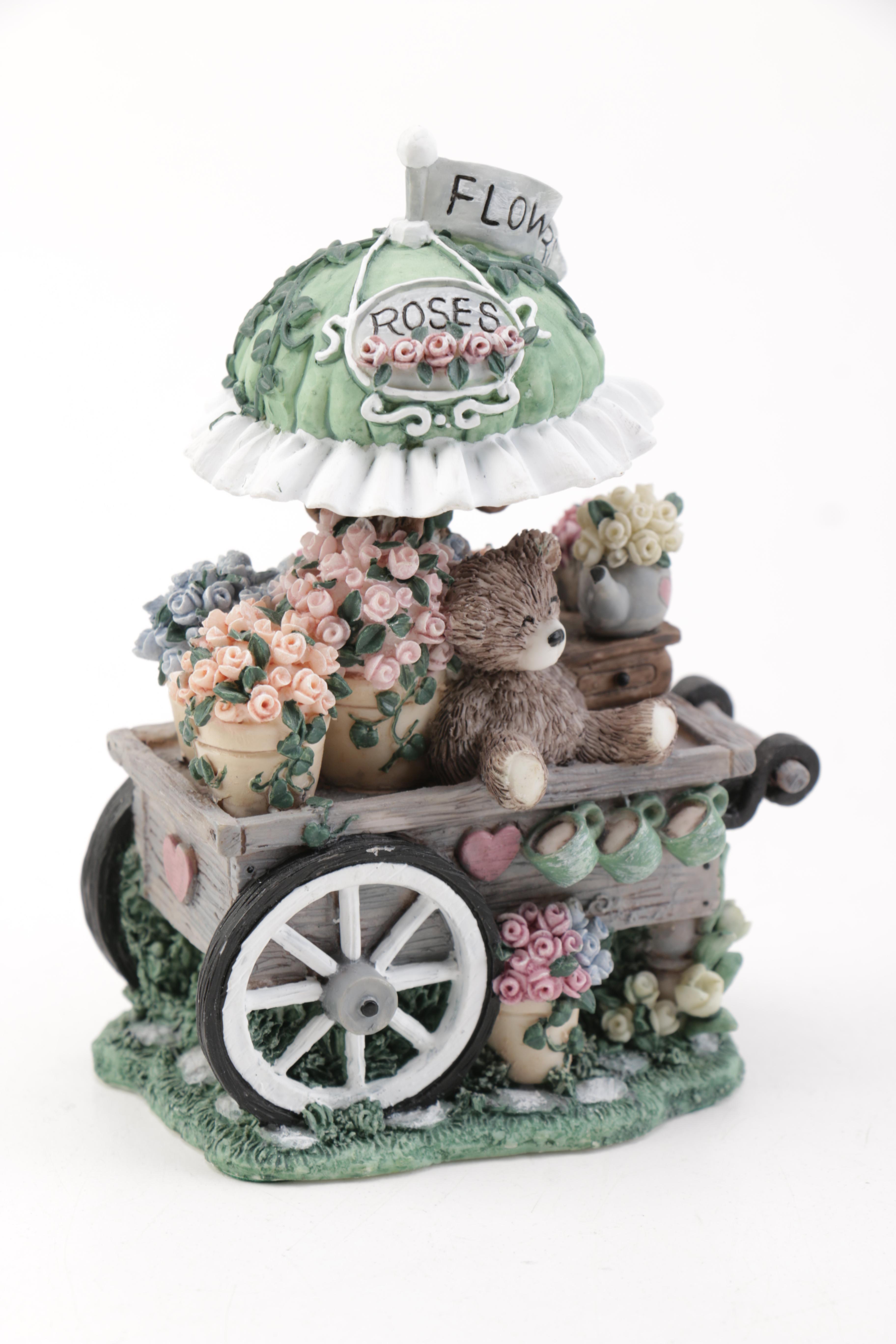 Ivy & Innocence Figurines Featuring Blossom's Flower Cart