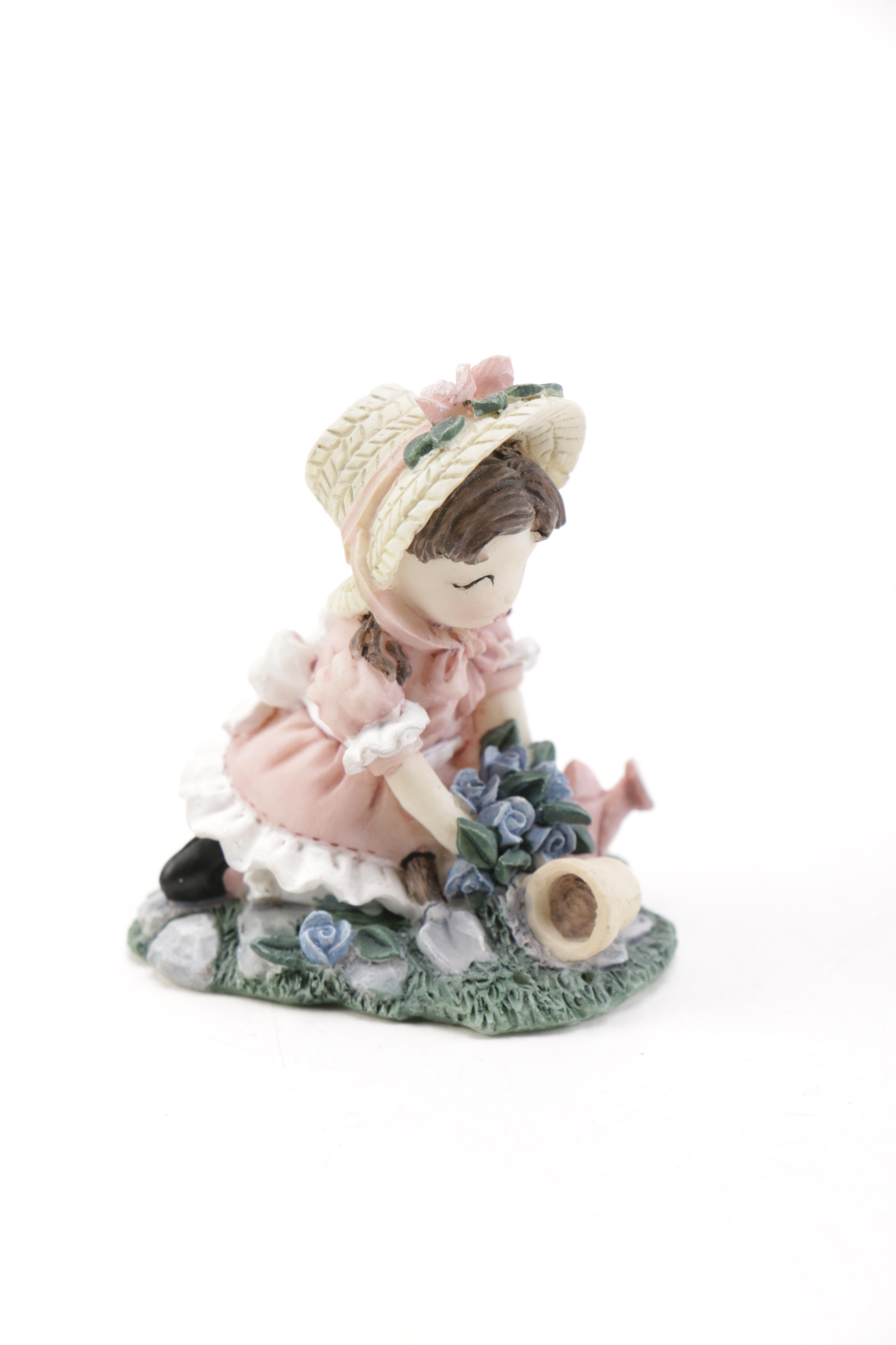 Ivy & Innocence Figurines Featuring Blossom's Flower Cart